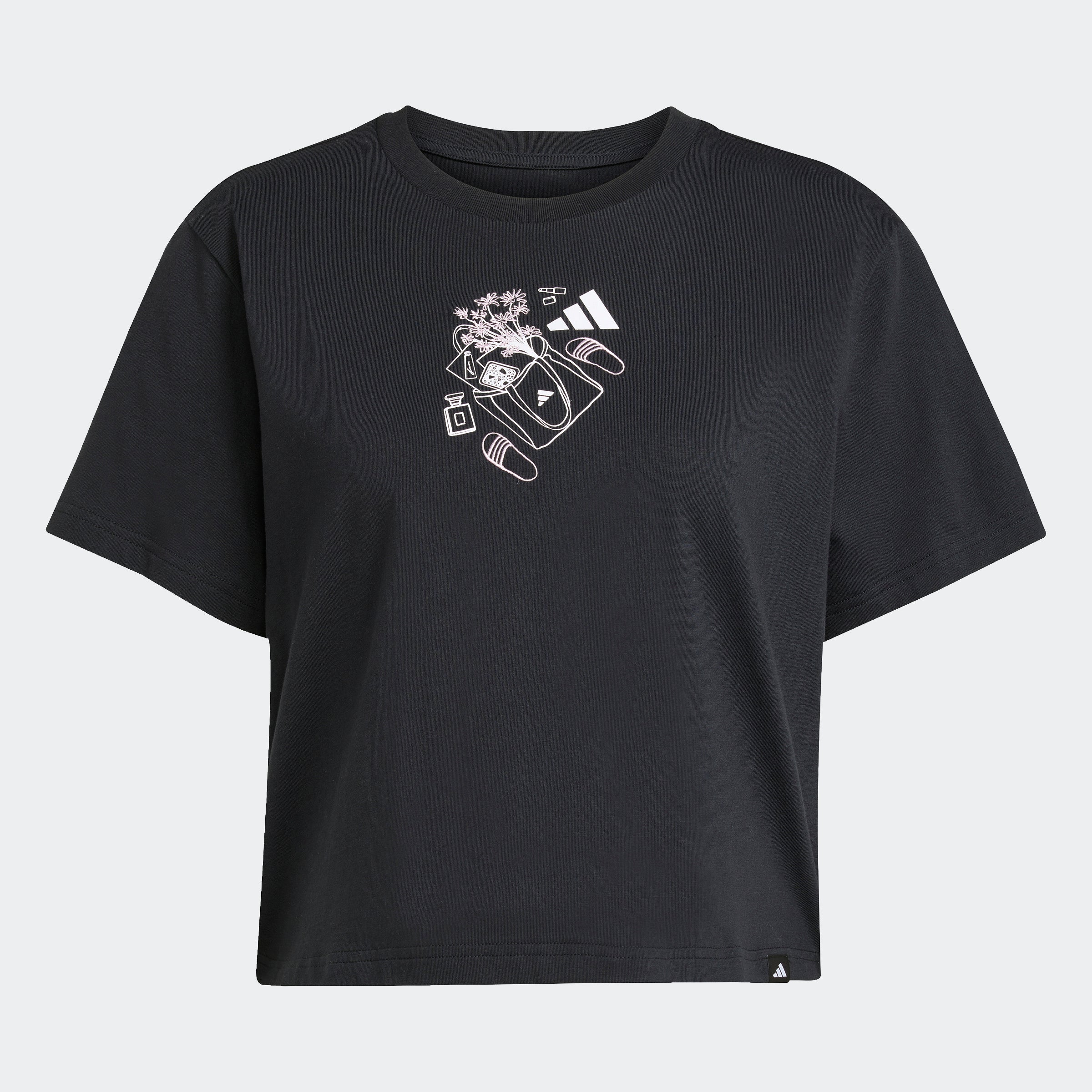 Women's adidas Sportswear Mini Graphic Tee Black | Chicago City Sports