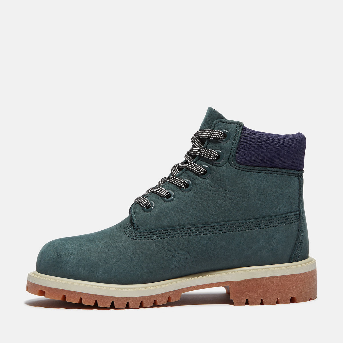Big Kids Timberland Premium 6-Inch Waterproof Boots Dark Green Nubuck