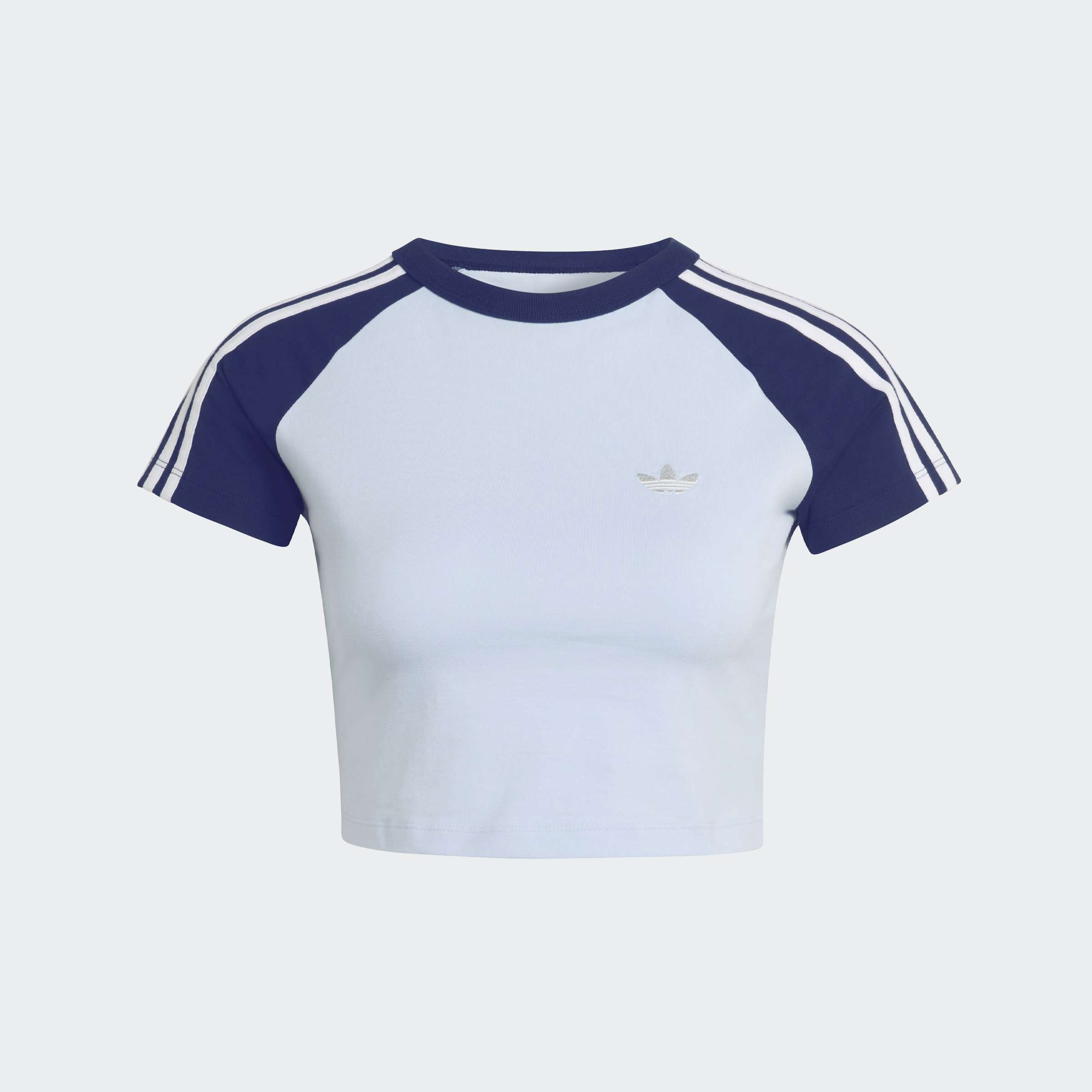 Women's adidas Originals SST Baby Tee Crystal Sky / Night Indigo
