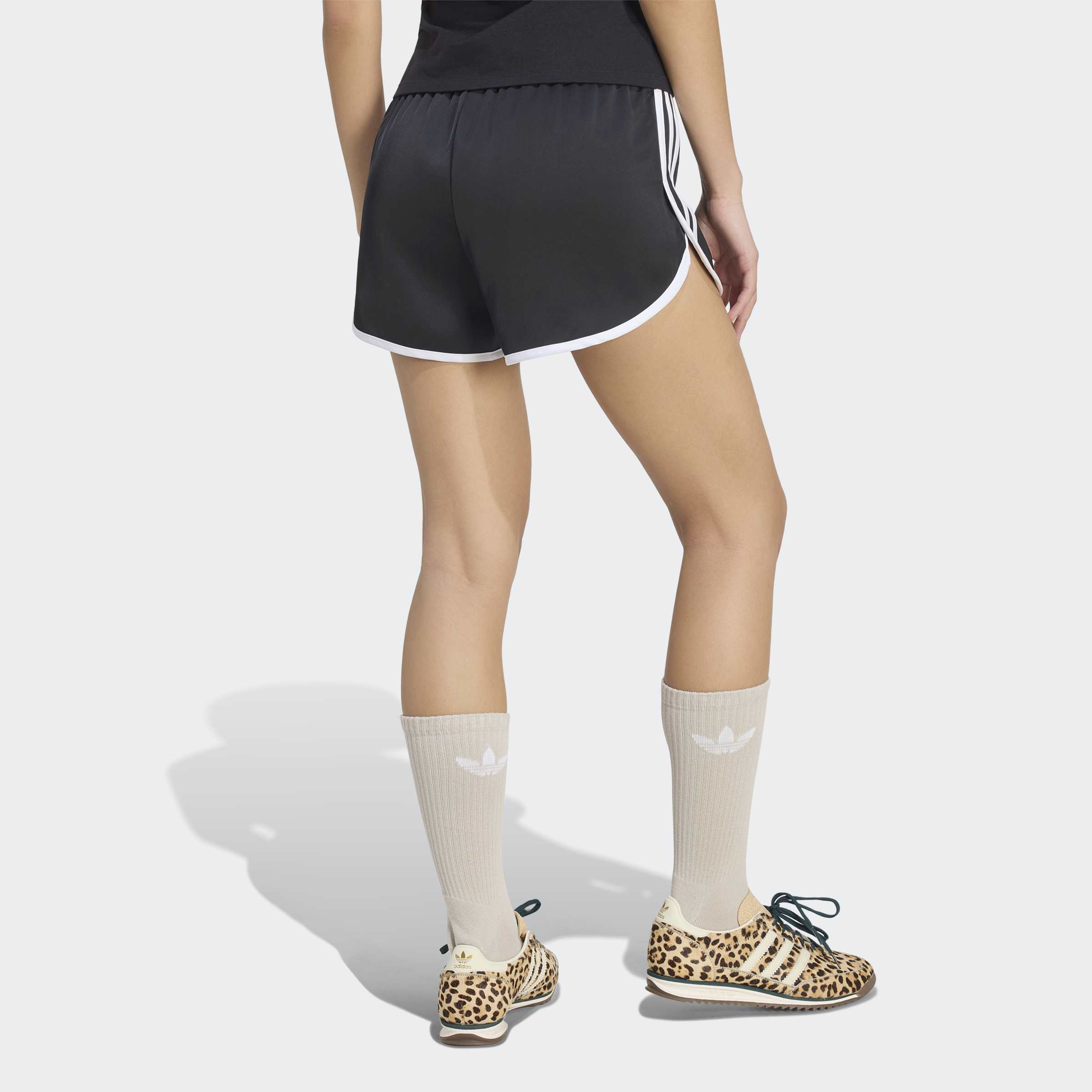 Women's adidas Originals 3-Stripes Sprinter Shorts Black
