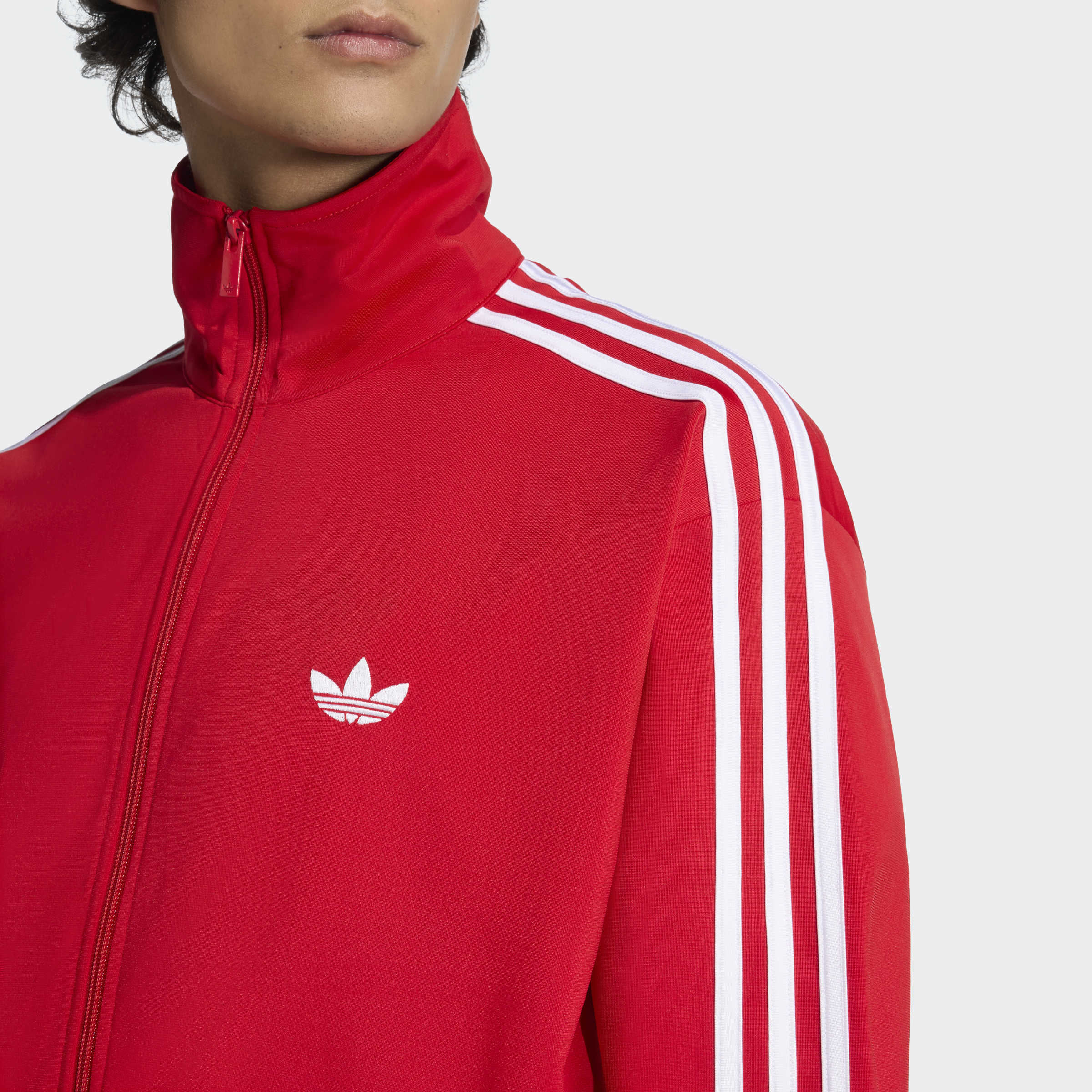 Men's adidas Originals Firebird Track Jacket Red | Chicago City Sports
