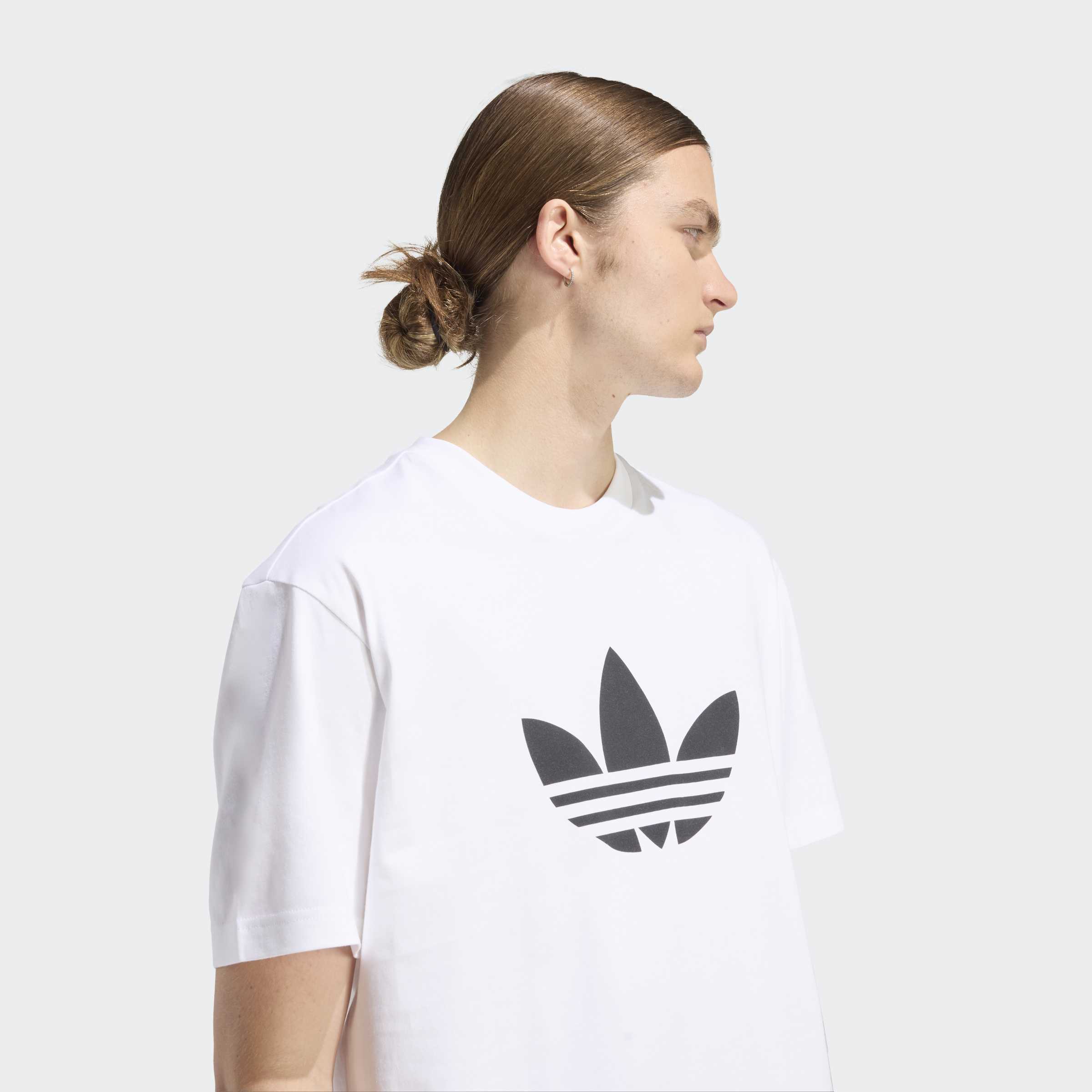 Men's adidas Originals Adicolor Trefoil Tee White