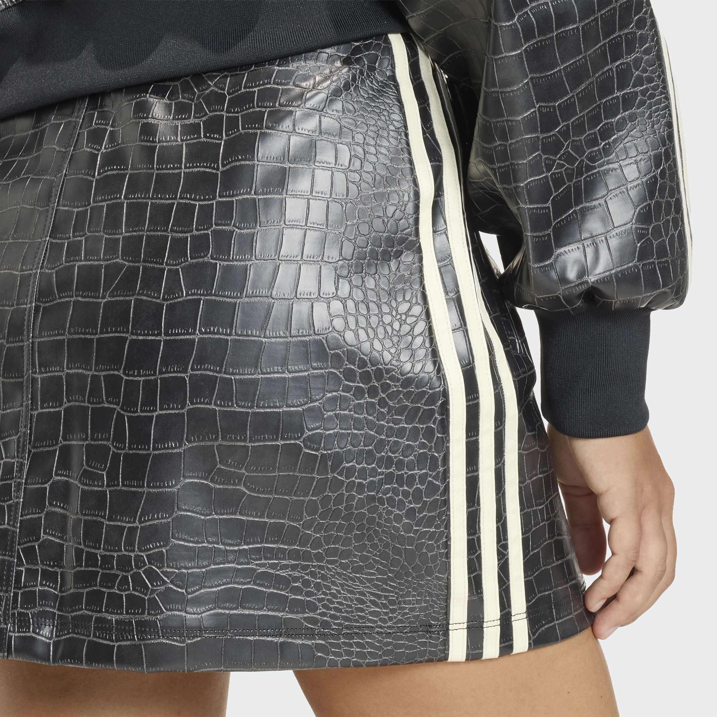 Women's adidas Originals Pleather Mini Skirt Black