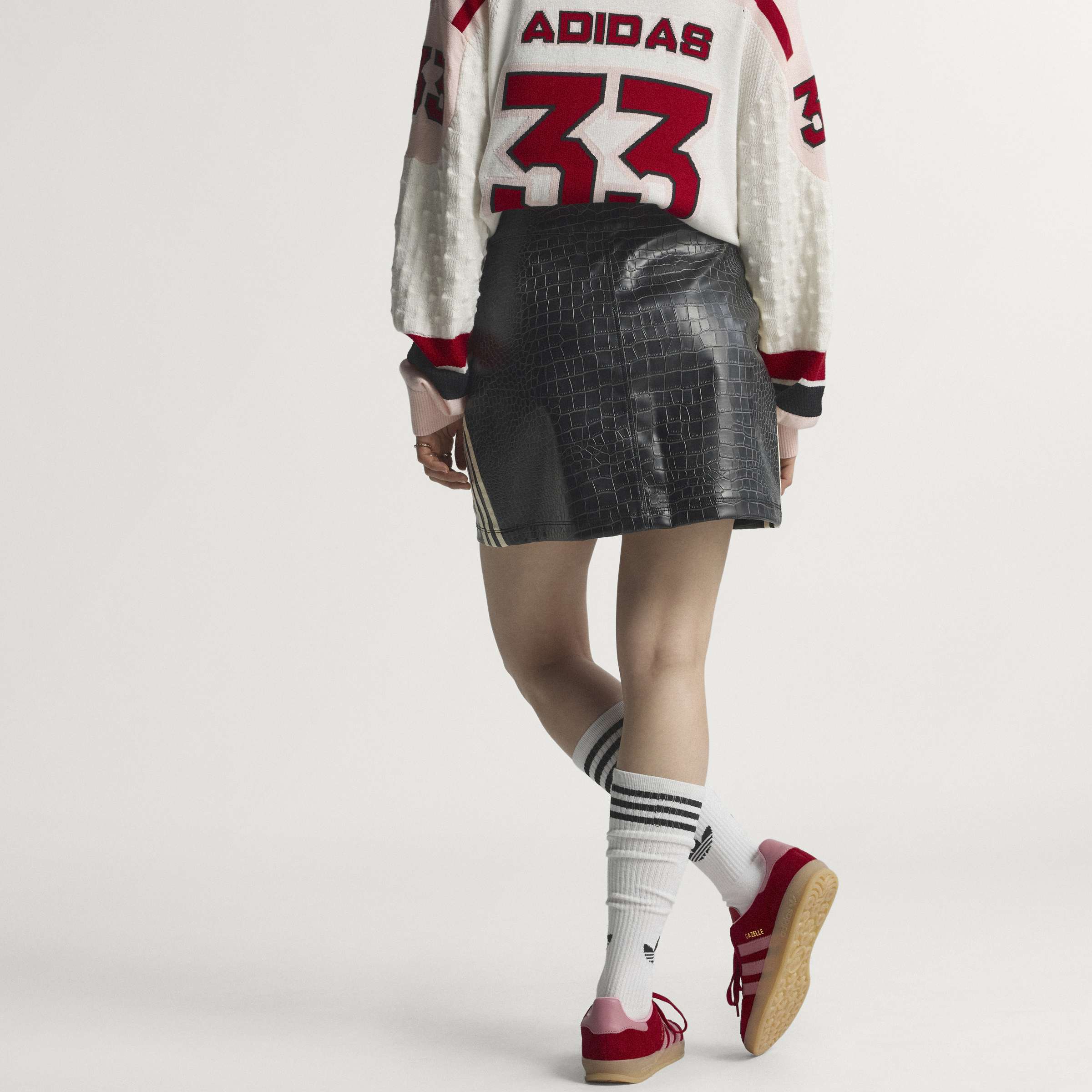 Women's adidas Originals Pleather Mini Skirt Black