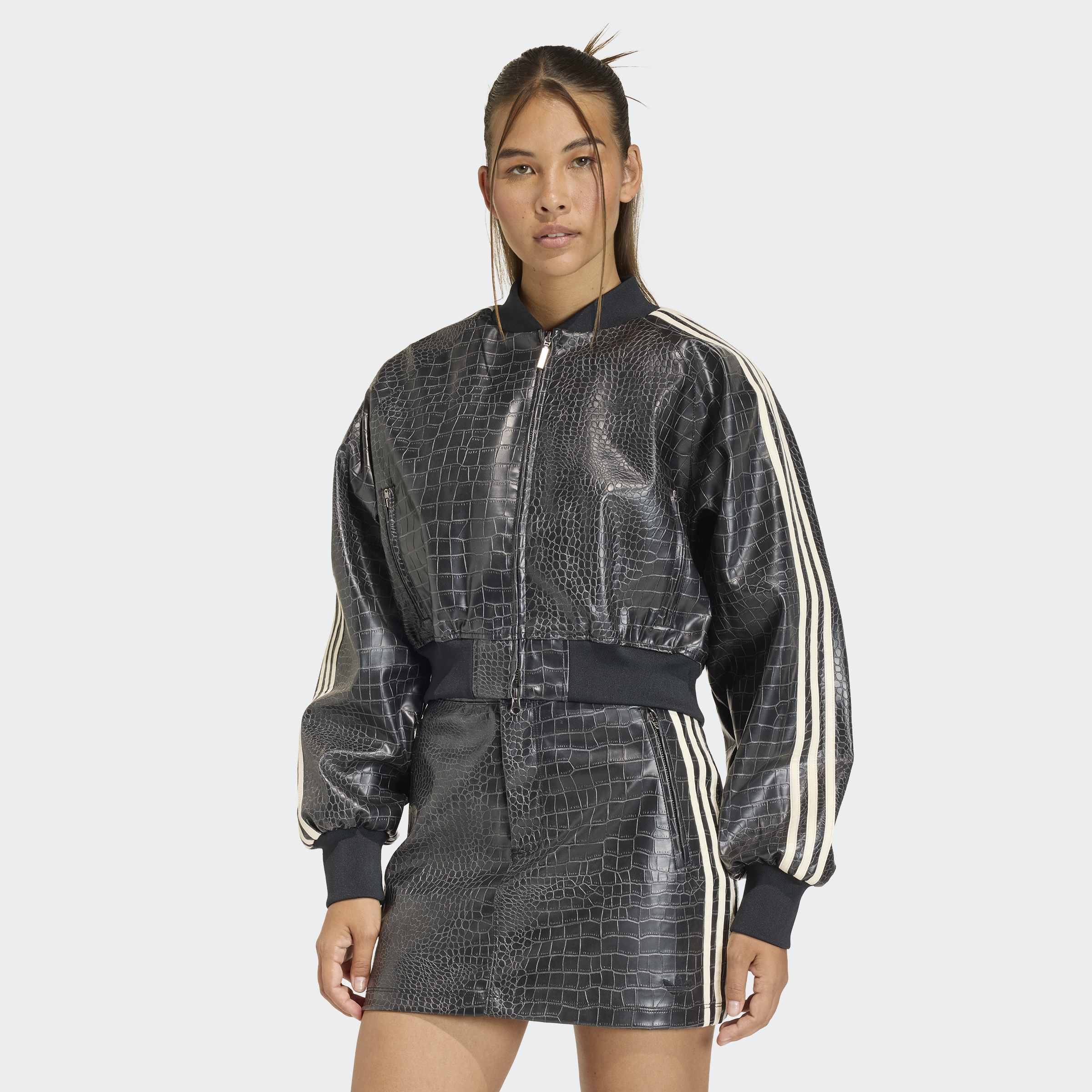 Women's adidas Originals SST Pleather Jacket Black
