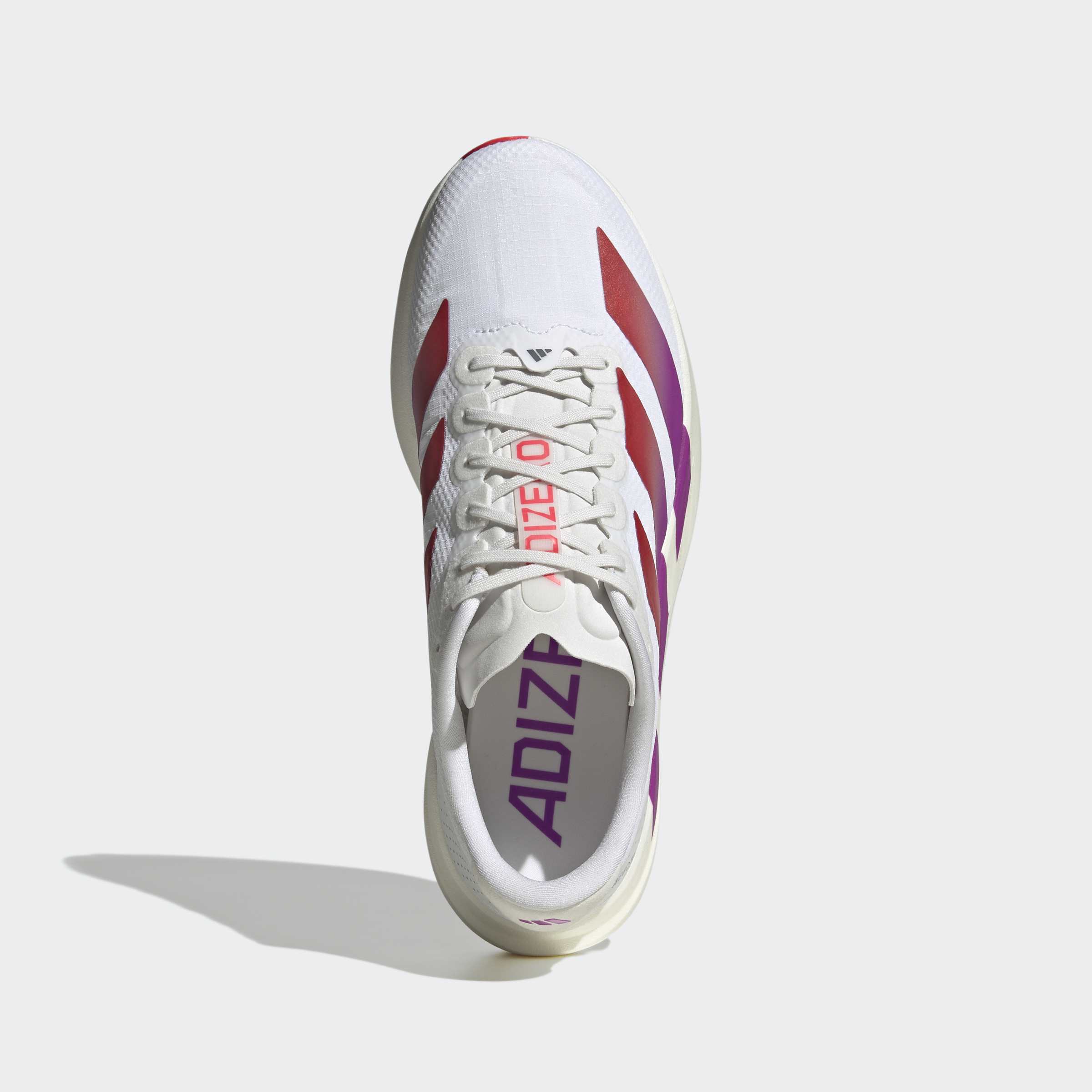 Men's adidas Running Adizero Evo SL Woven Shoes White / Lucid Red