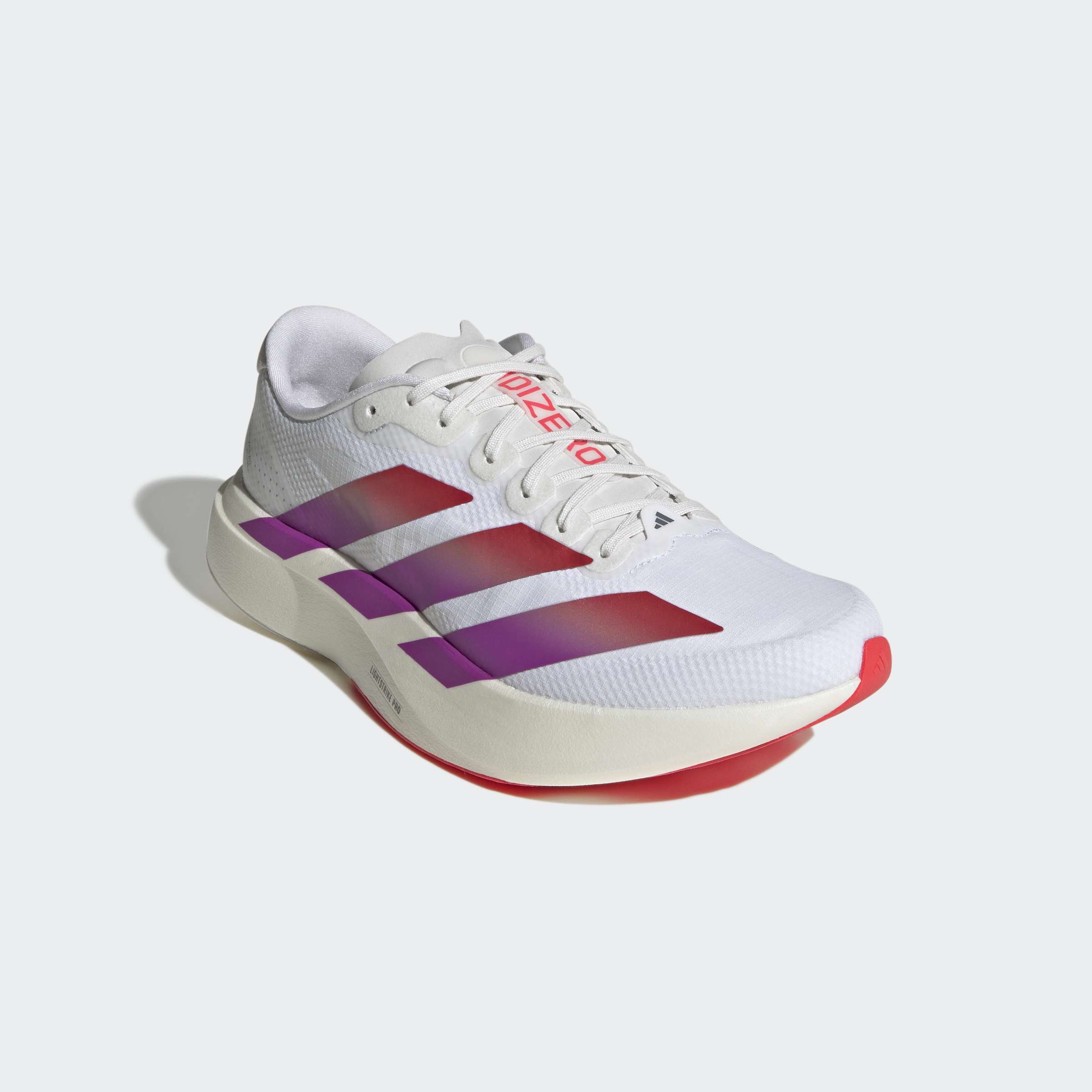 Men's adidas Running Adizero Evo SL Woven Shoes White / Lucid Red