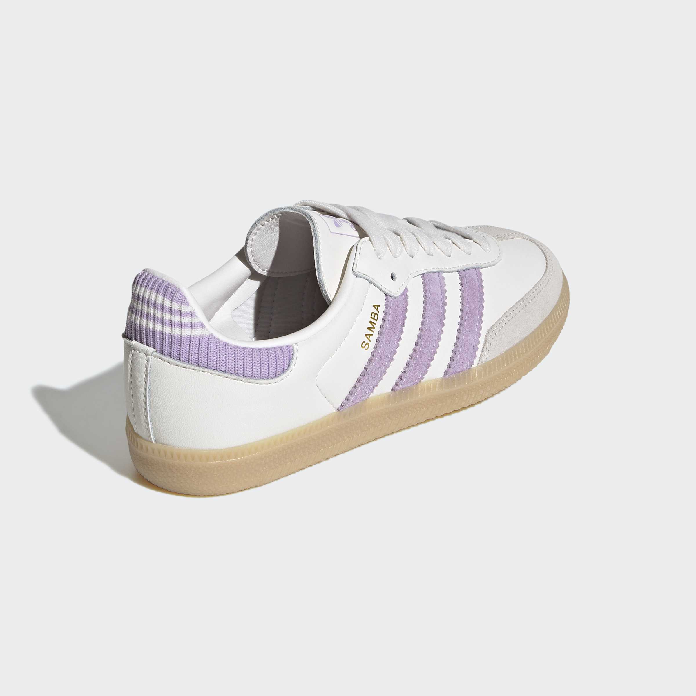 Big Kids adidas Samba OG Shoes White Powder Plum | Chicago City Sports