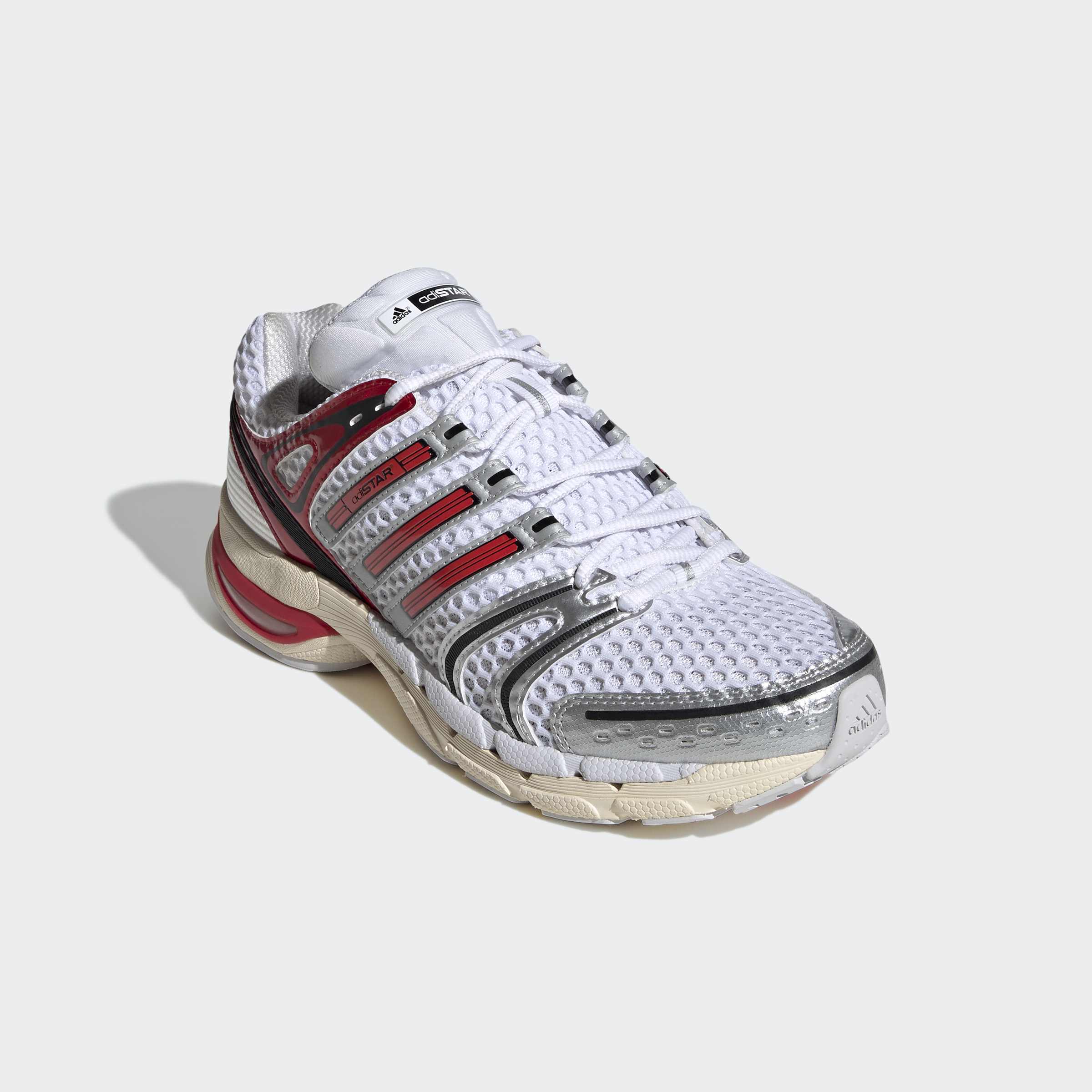 Men's adidas Originals Adistar Control 5 Shoes Cloud White / Better Scarlet / Dash Grey