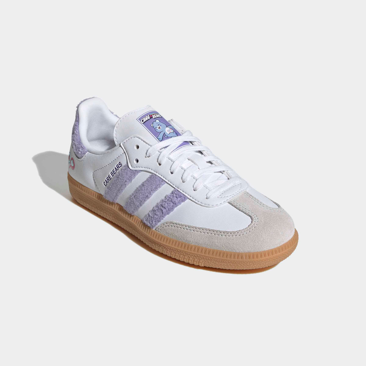 Big Kids adidas Originals X Care Bears Samba OG Shoes Light Purple KJ7688