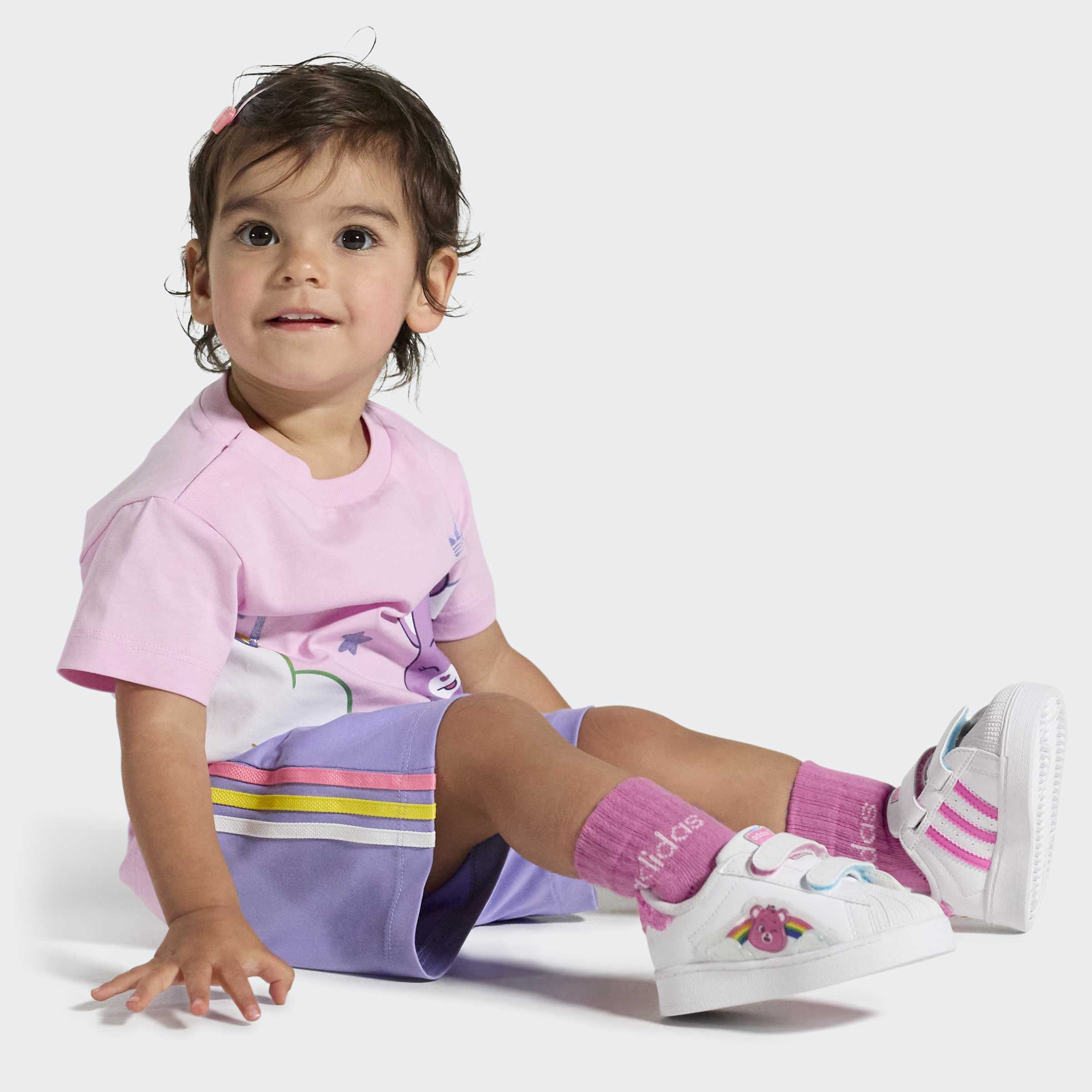 Toddlers adidas x Care Bears Superstar LED Lights Comfort Closure Shoes White