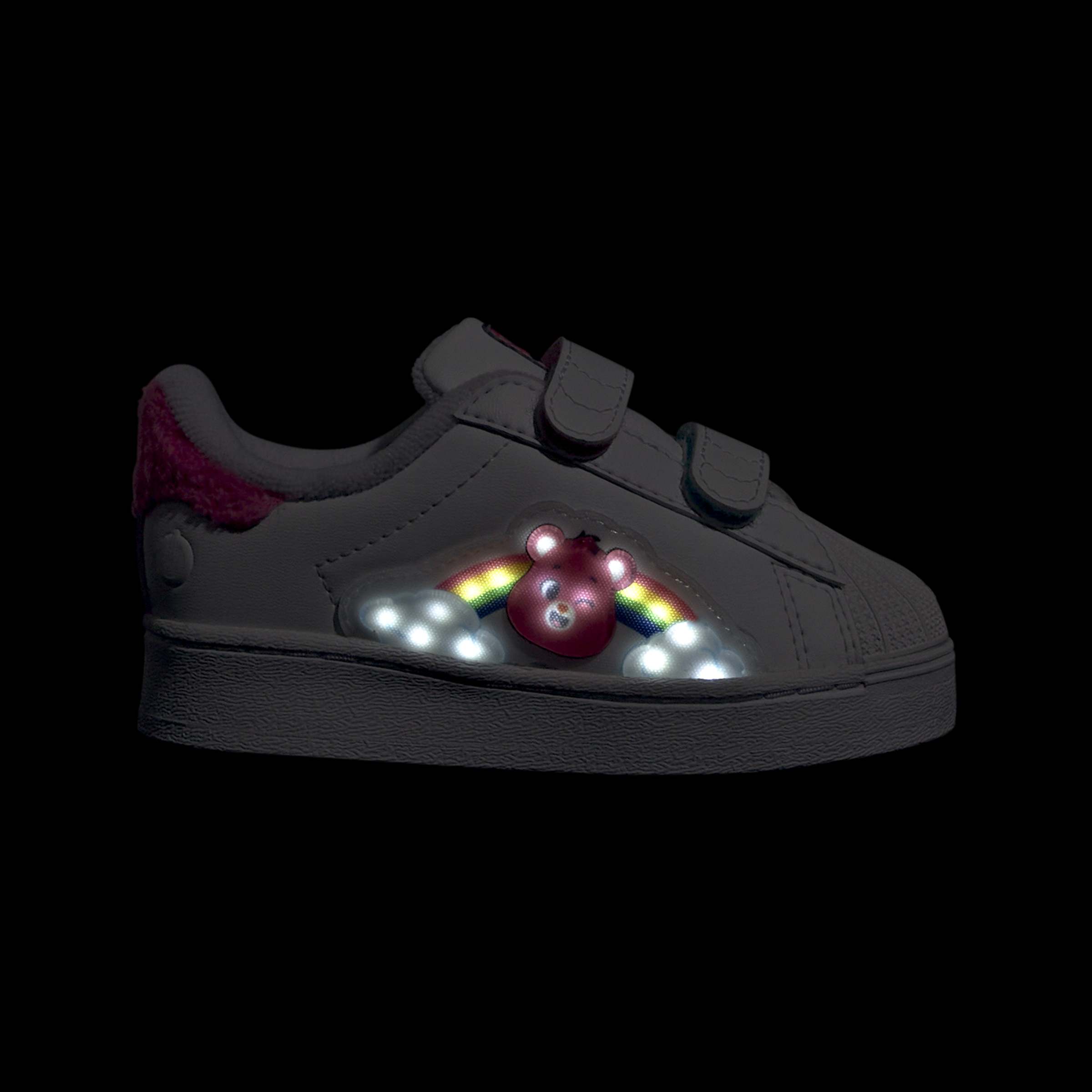 Toddlers adidas x Care Bears Superstar LED Lights Comfort Closure Shoes White
