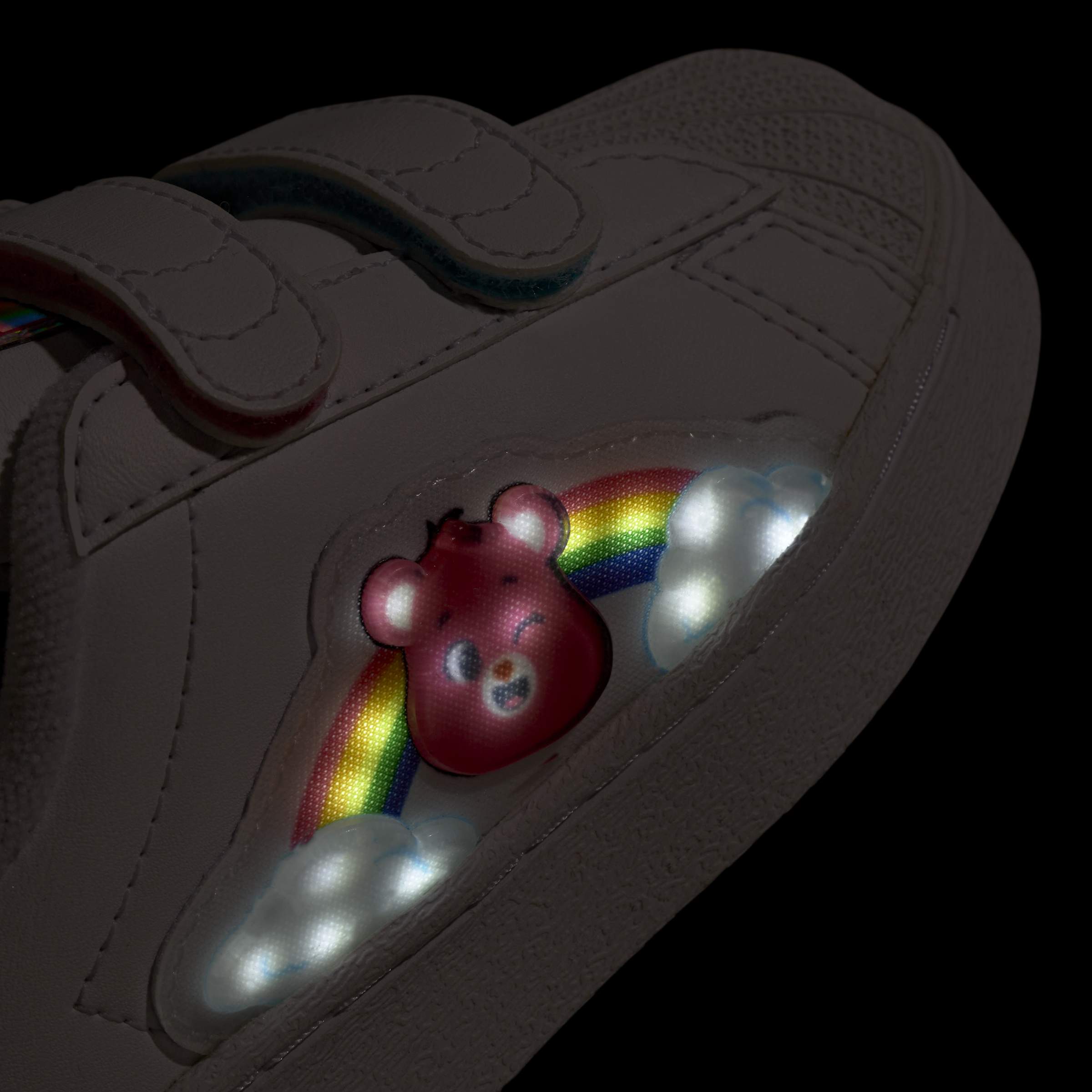 Toddlers adidas x Care Bears Superstar LED Lights Comfort Closure Shoes White