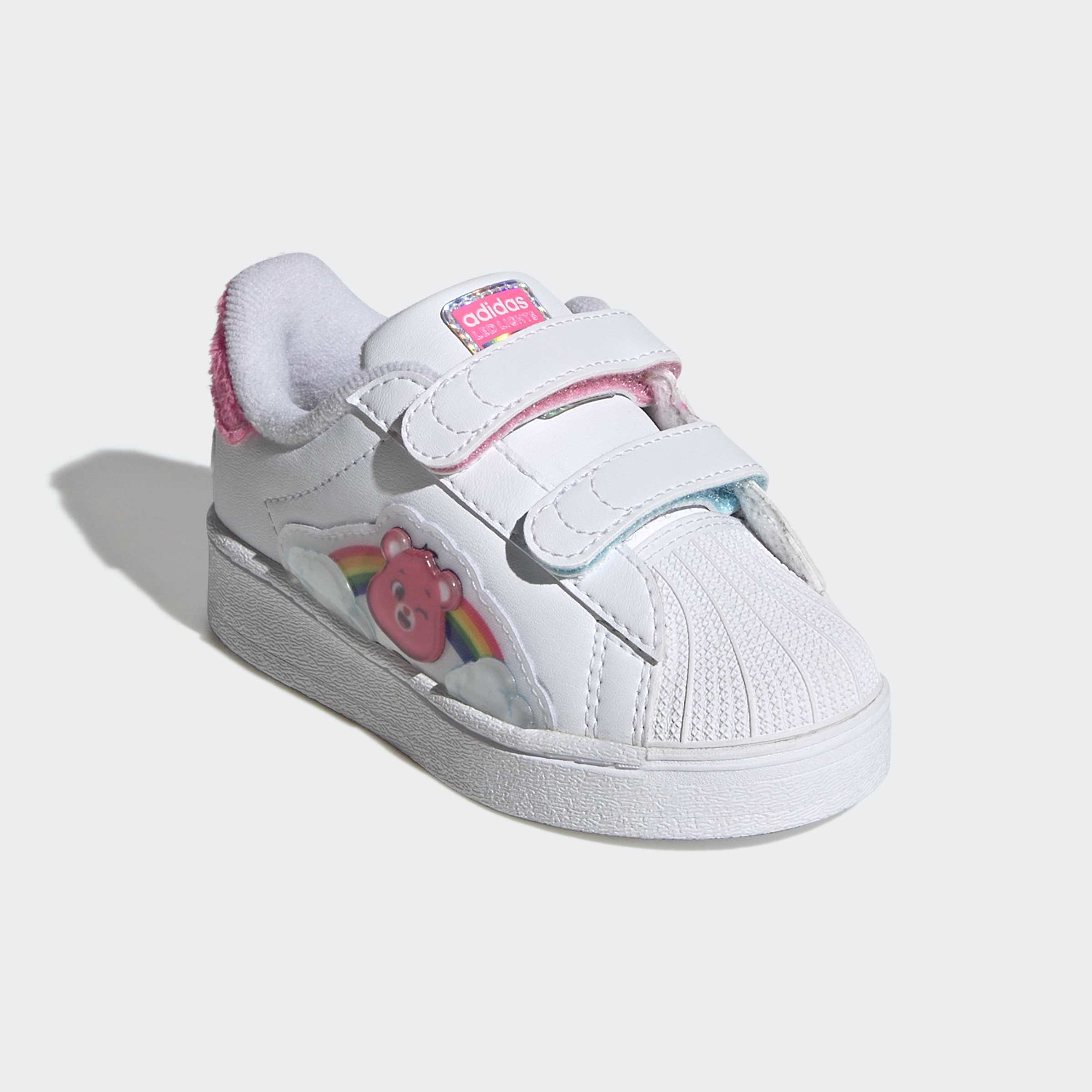 Toddlers adidas x Care Bears Superstar LED Lights Comfort Closure Shoes White