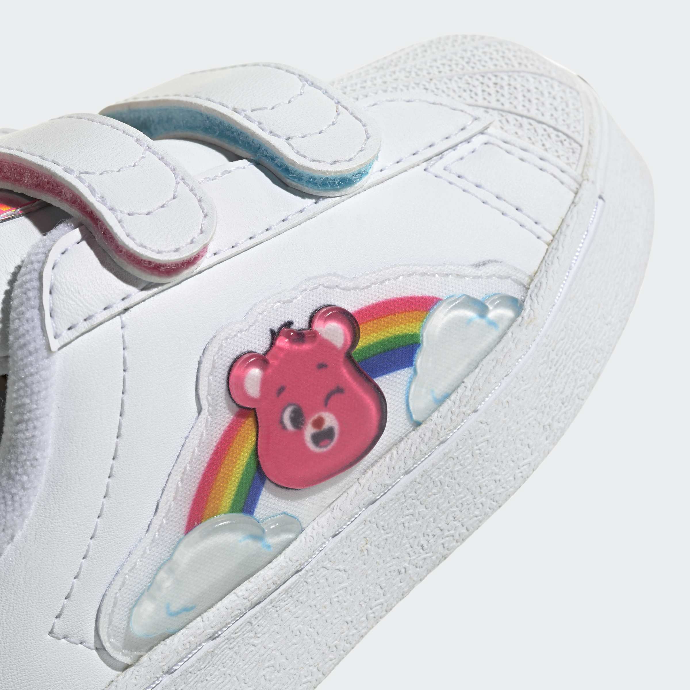 Toddlers adidas x Care Bears Superstar LED Lights Comfort Closure Shoes White