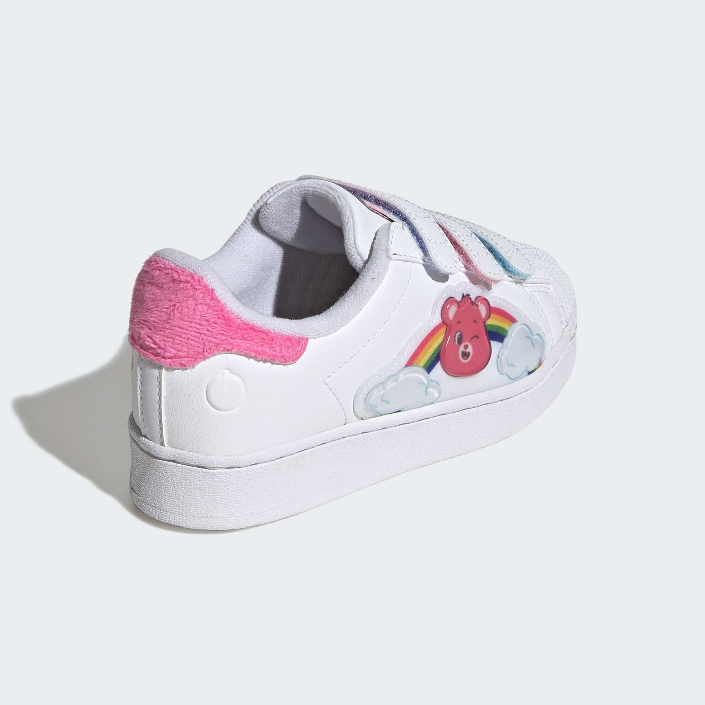 Little Kids adidas x Care Bears Superstar LED Lights Comfort Closure Shoes White