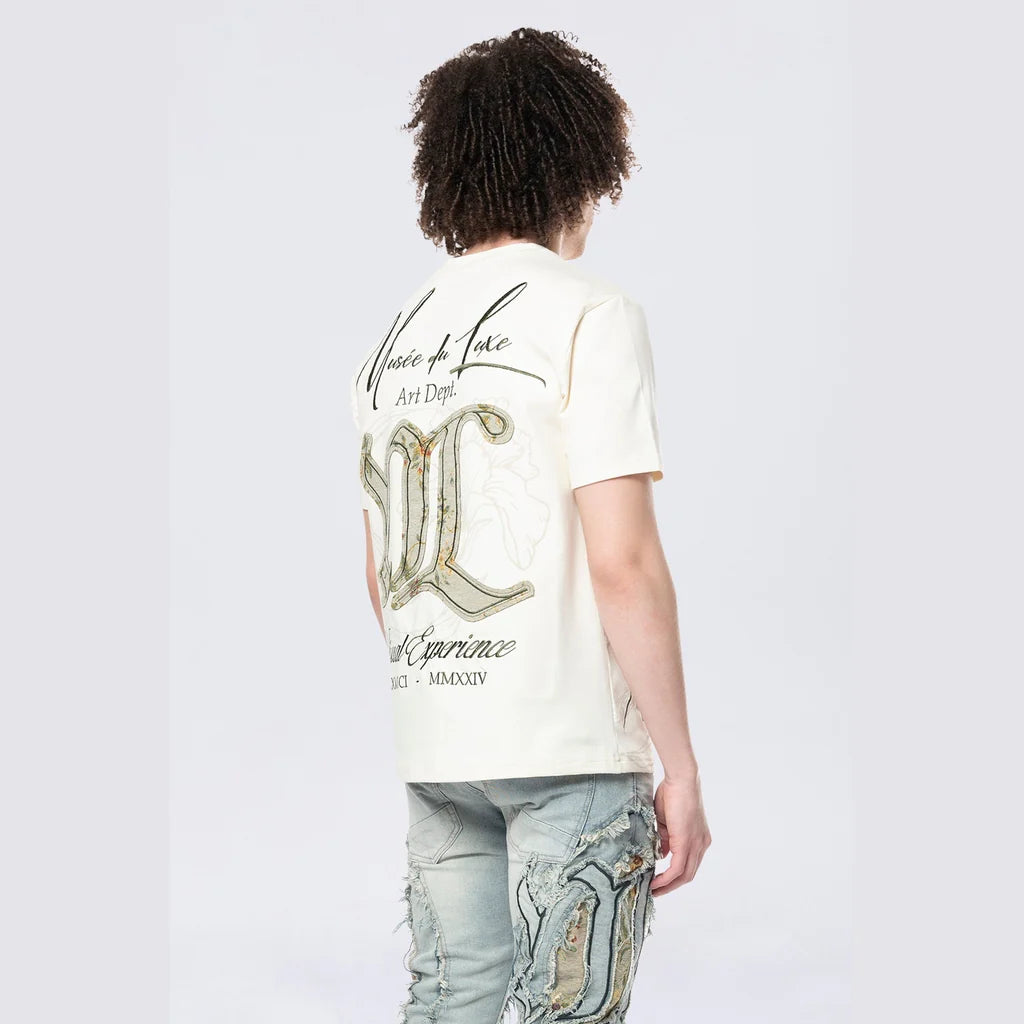 Men's Smoke Rise Tapestry Patch SS Tee Ecru