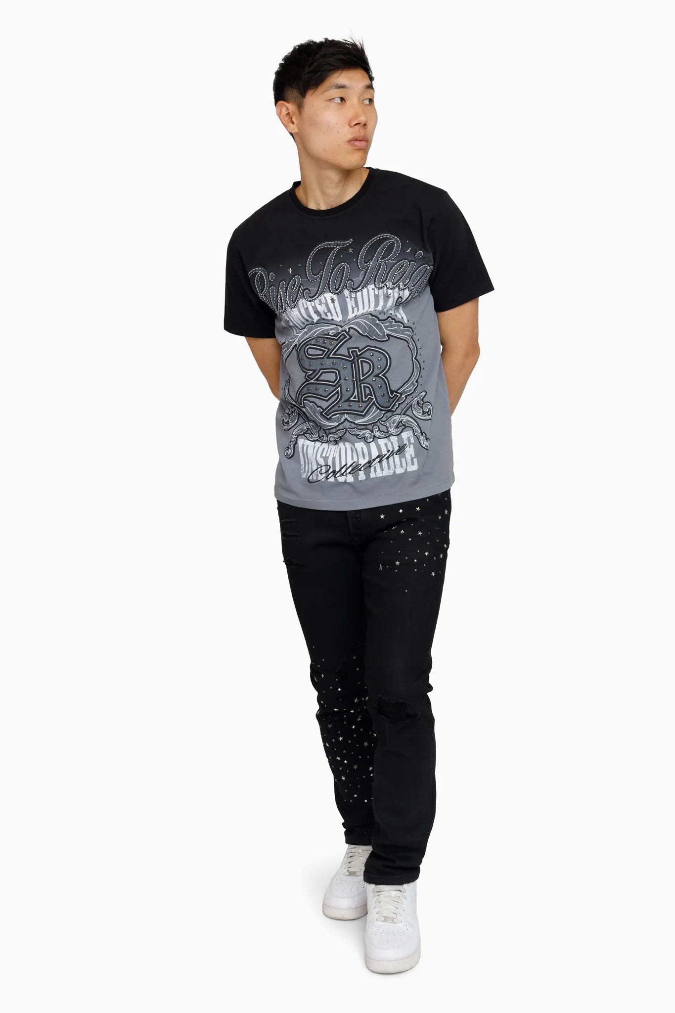 Men's Smoke Rise Rise To Reign Short Sleeve T-Shirt Black