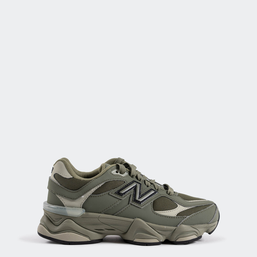 Kids New Balance 9060 Shoes Dark Olivine