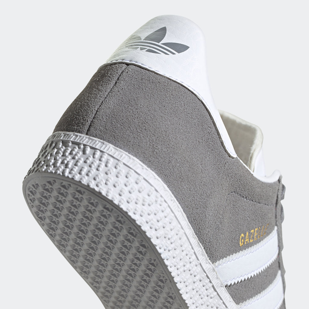 Kids adidas Originals Gazelle Shoes Grey Three