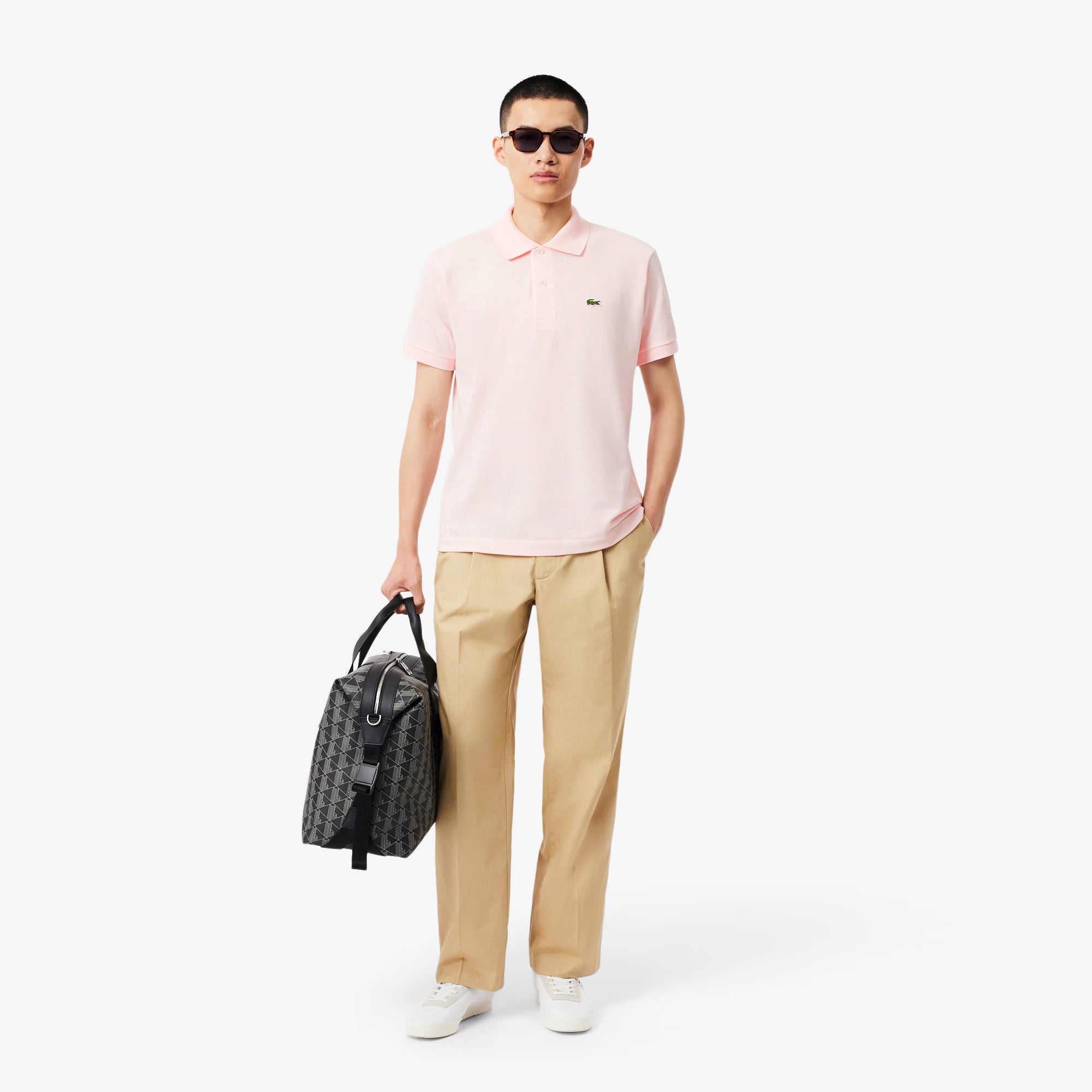 Men's Lacoste Classic Fit Original L.12.12 Polo Light Pink