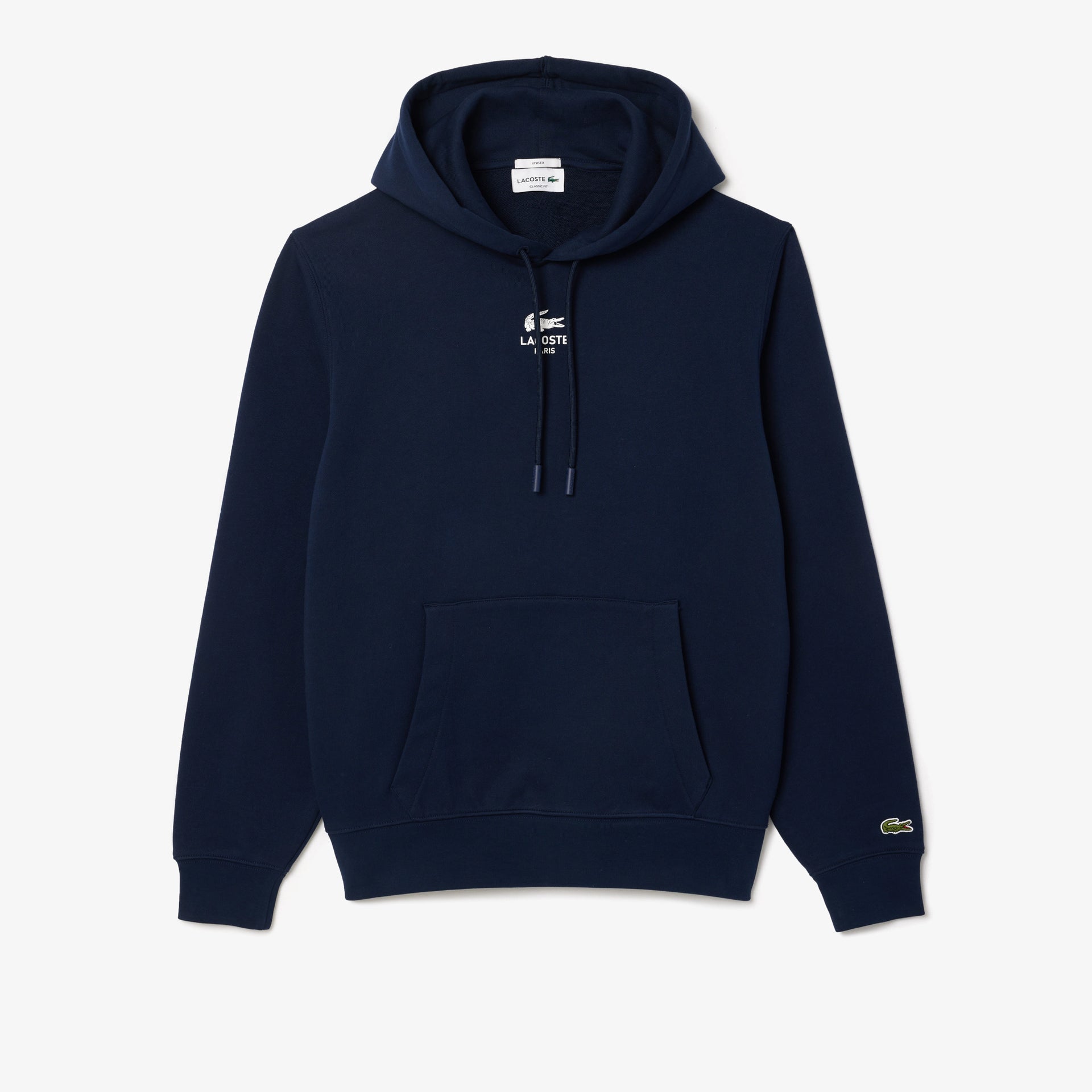 LACOSTE ネイビー パーカー US XS LacostePrintHoodieSH2740166_3.