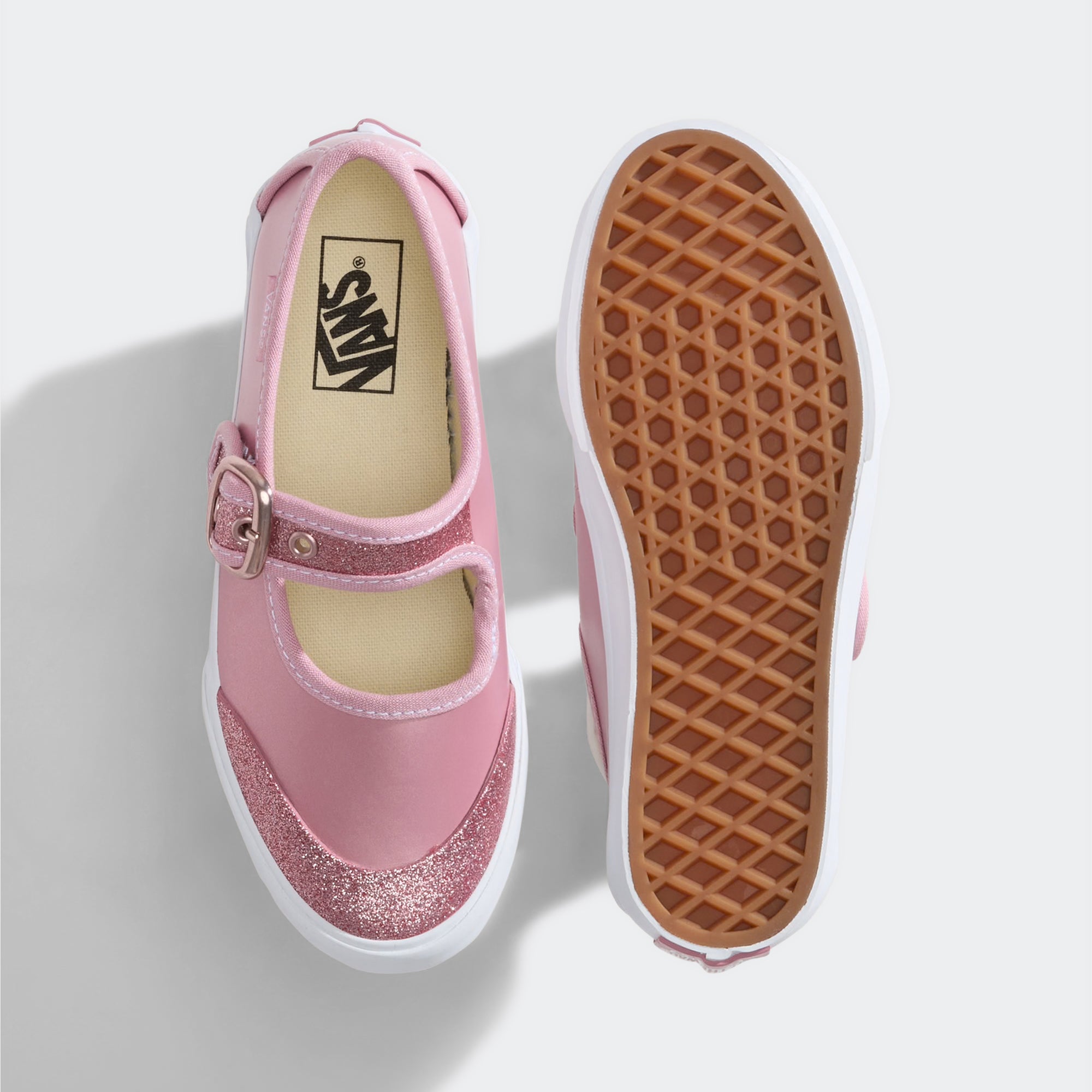 Little Kids Vans Mary Jane Shoe Dazzled Dawn Pink