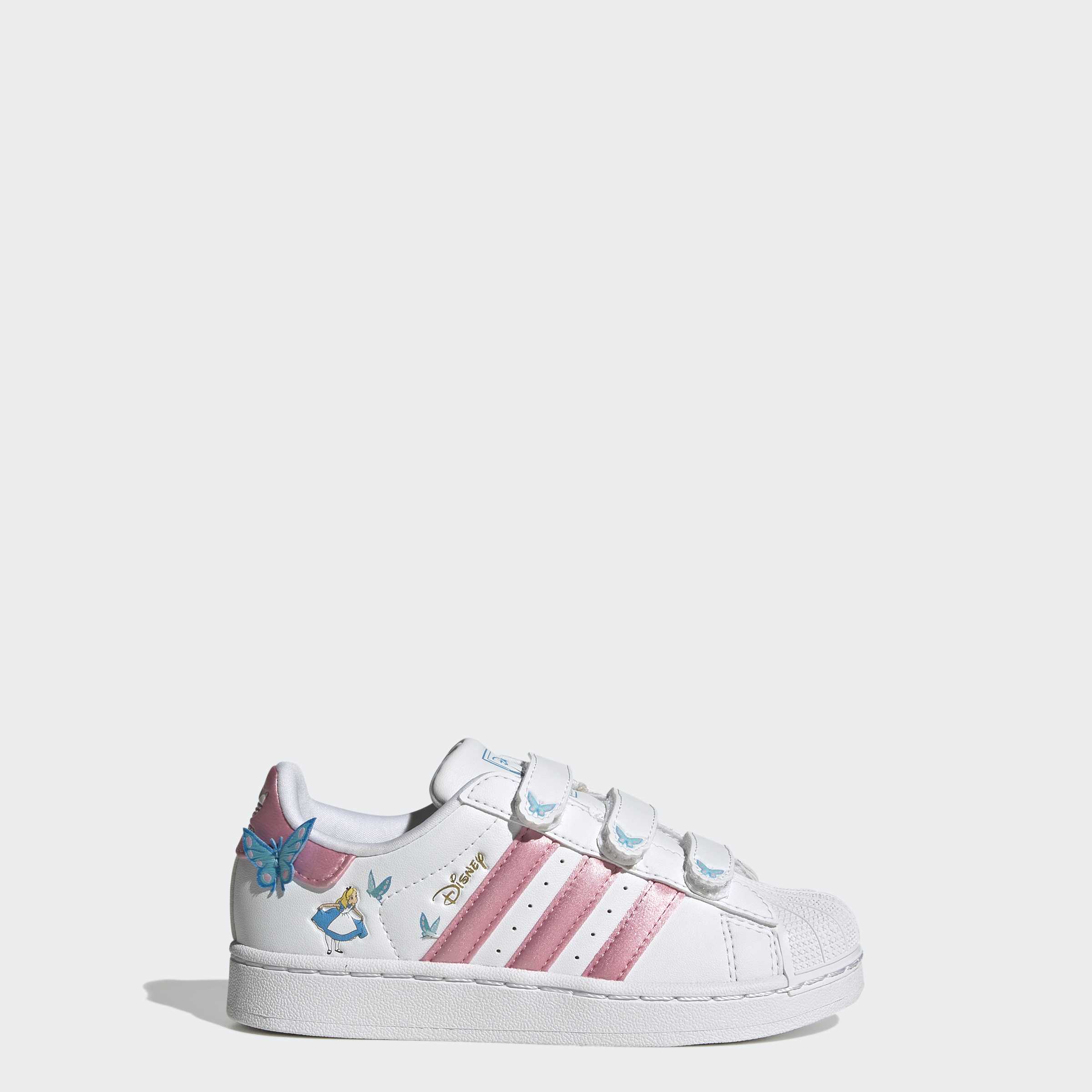 Little Kids adidas Originals Superstar II Comfort Closure Shoes Alice in Wonderland