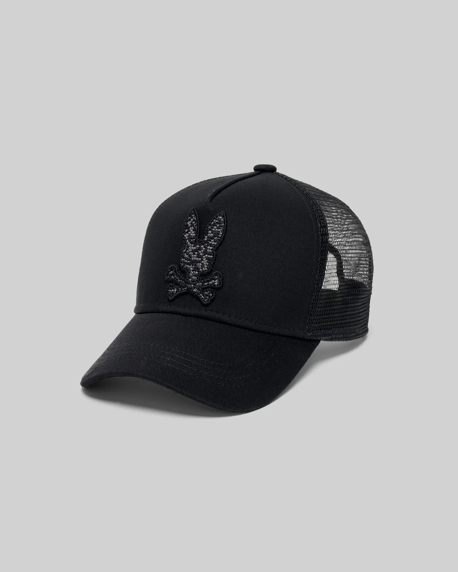 Men's Psycho Bunny Gabin Trucker Cap Black