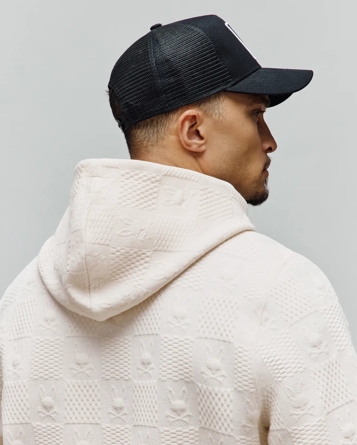 Men's Psycho Bunny Adamo Trucker Cap Black