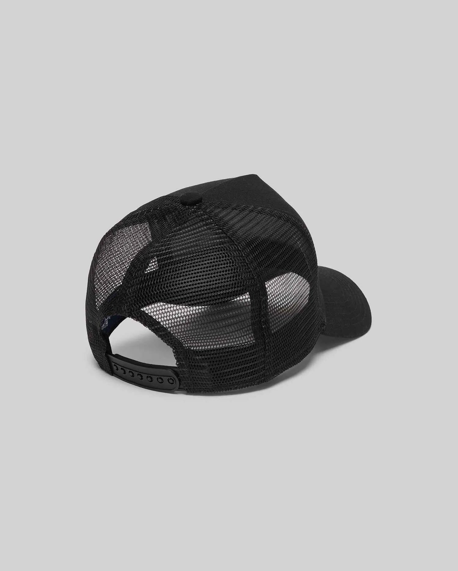 Men's Psycho Bunny Adamo Trucker Cap Black