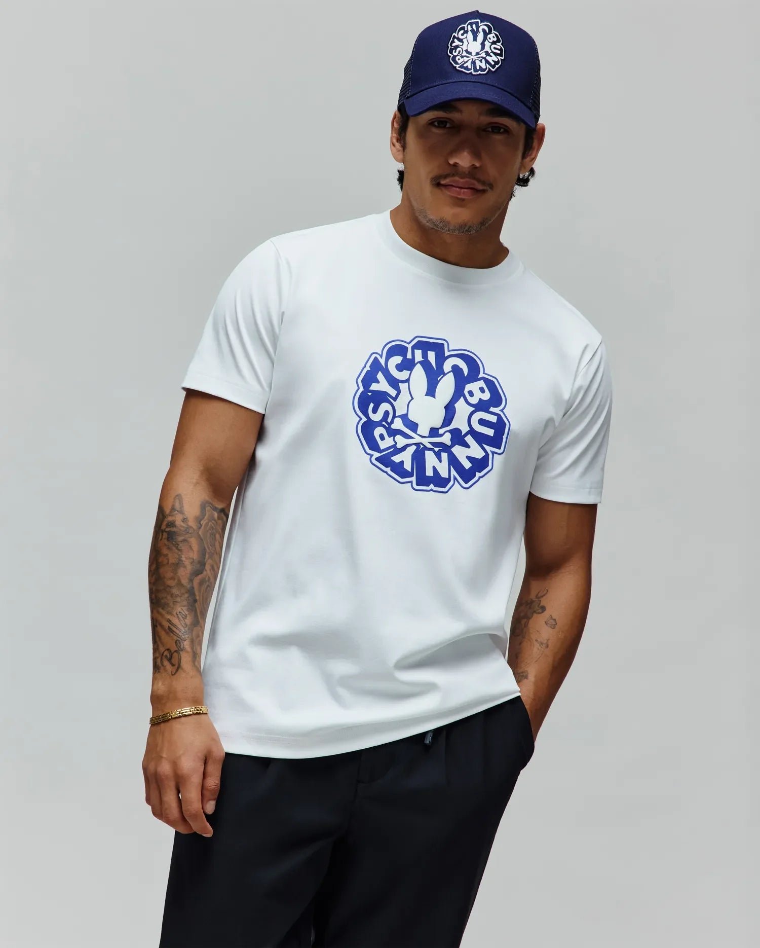 Men's Psycho Bunny Toby Graphic Tee Pristine