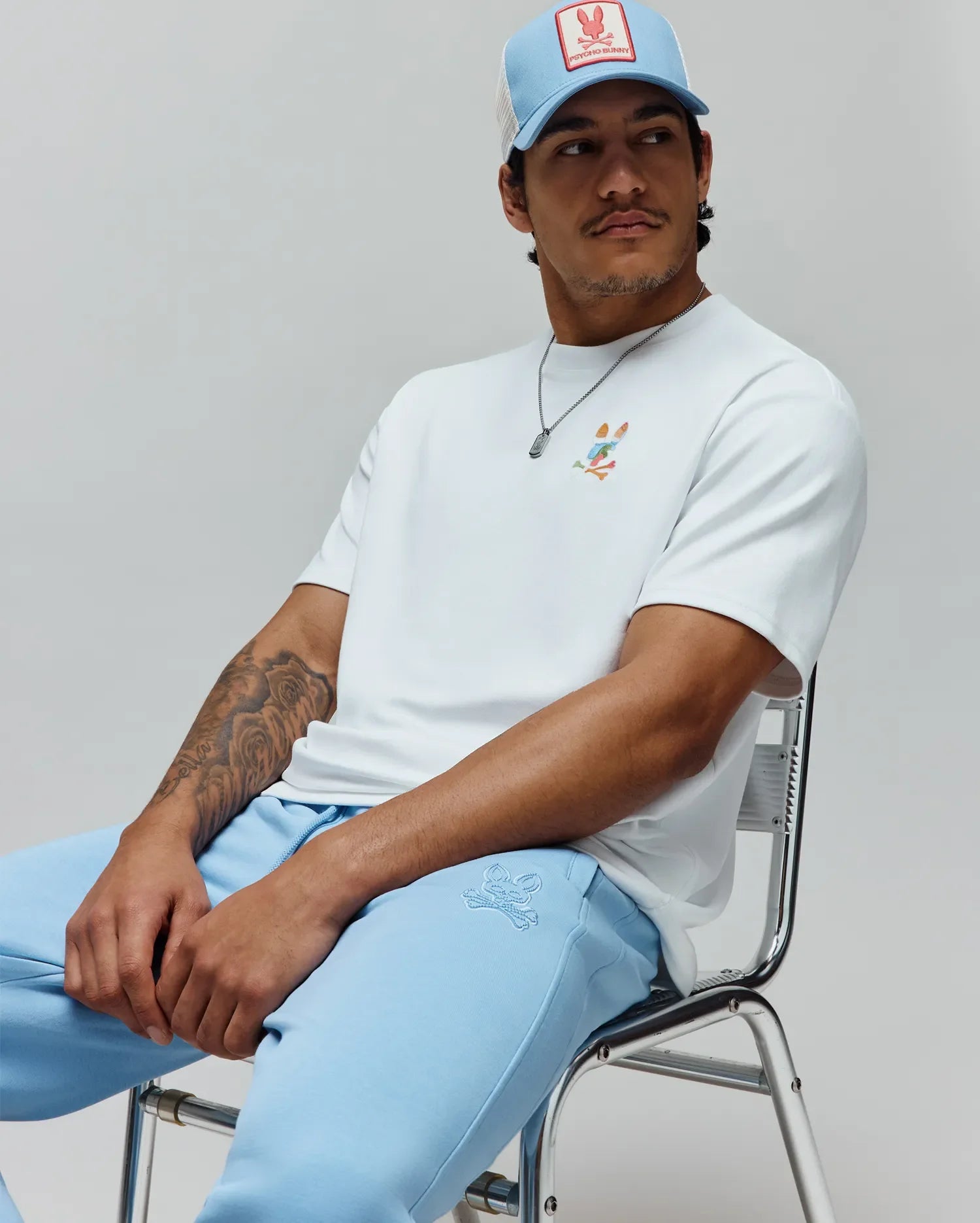 Men's Psycho Bunny Ara Oversized Tee White | Chicago City Sports