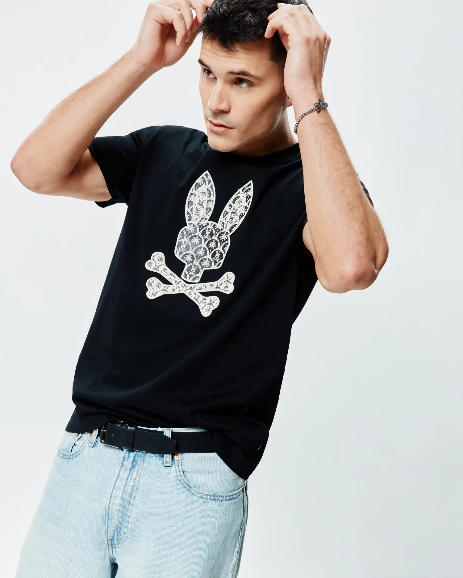 Men's Psycho Bunny Brad Graphic Tee Black