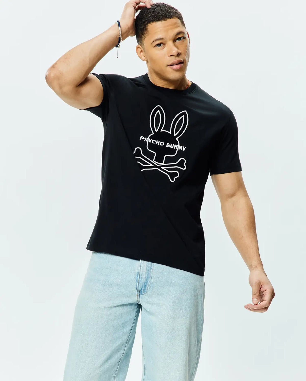 Men's Psycho Bunny Craig Graphic Tee Black