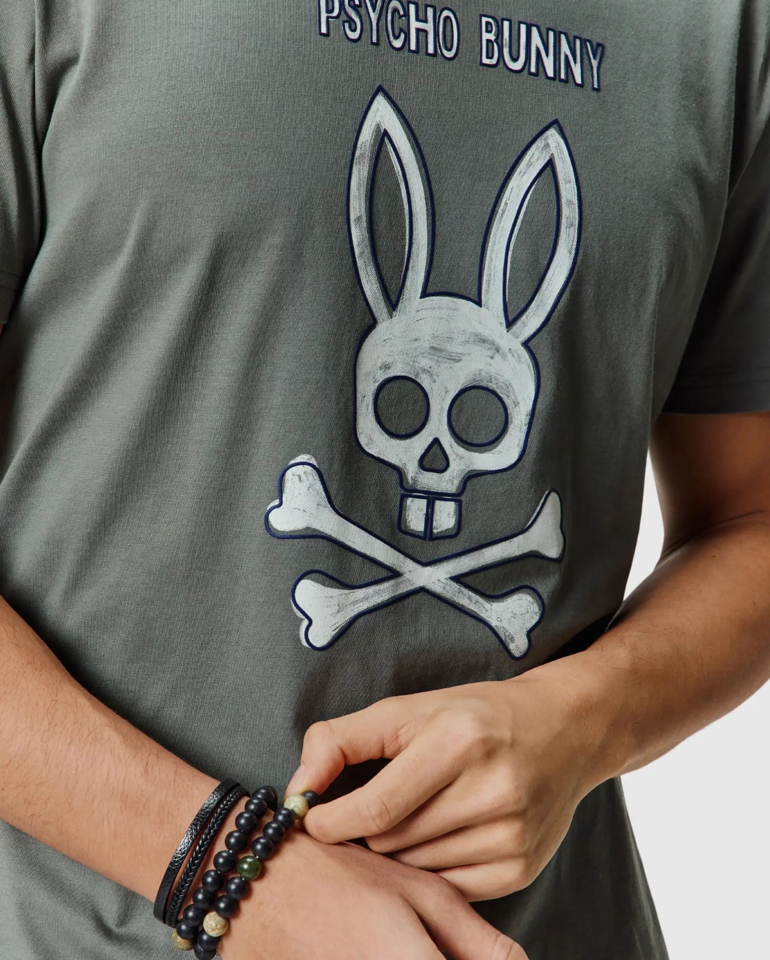 Men's Psycho Bunny Adler Graphic Tee Mulled Basil