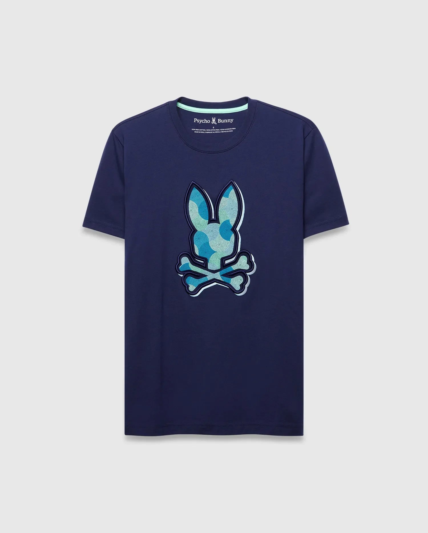 Men's Psycho Bunny Ethan Graphic Tee Evening Blue