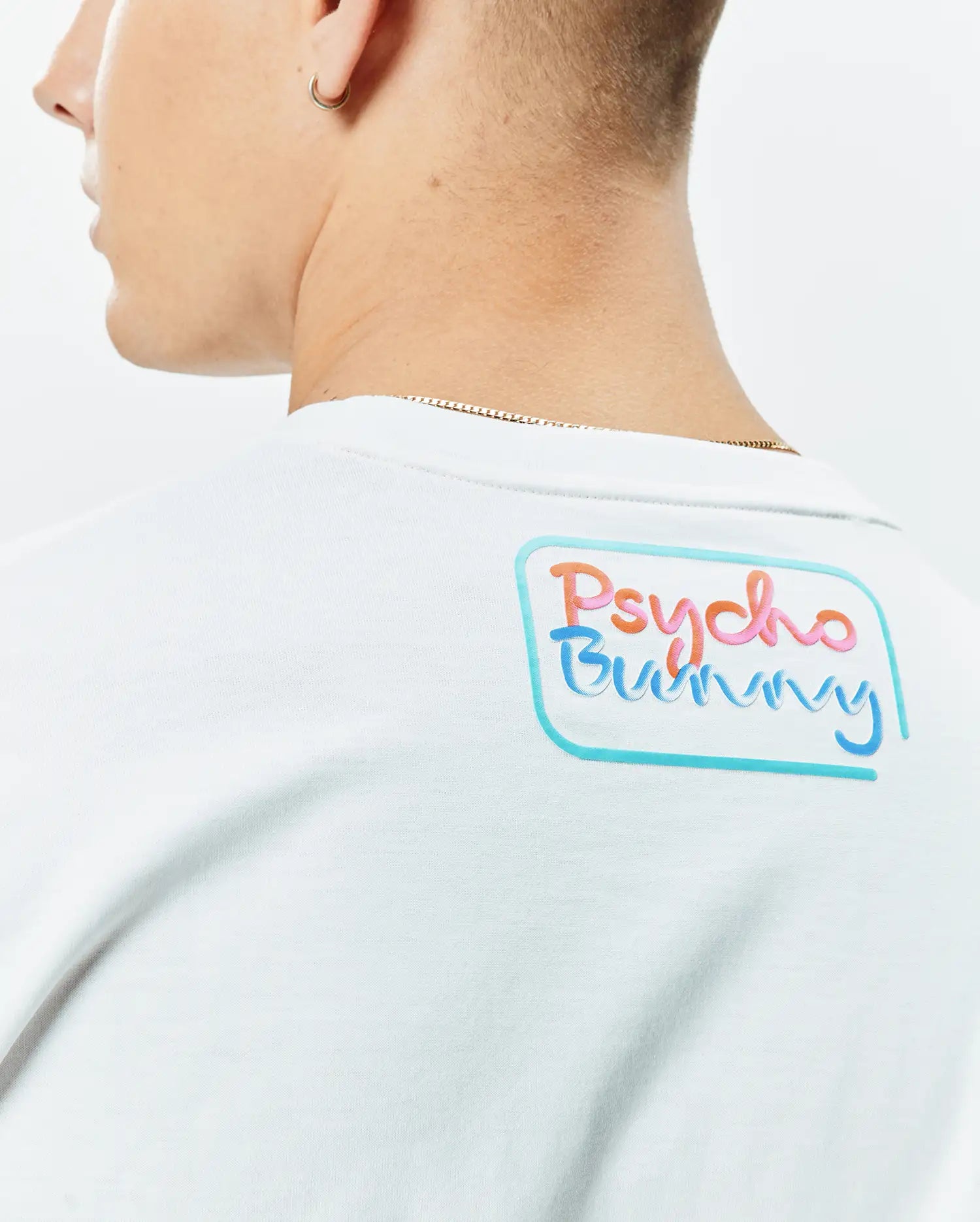 Men's Psycho Bunny Dayton Graphic Tee White