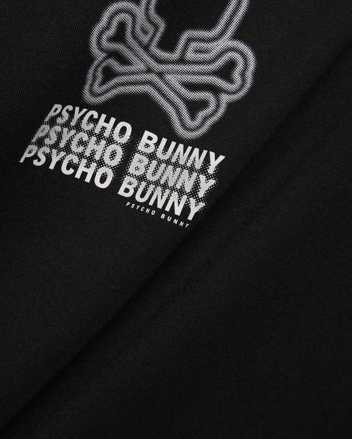 Men's Psycho Bunny Alex Pima Cotton Back Graphic Tee Black