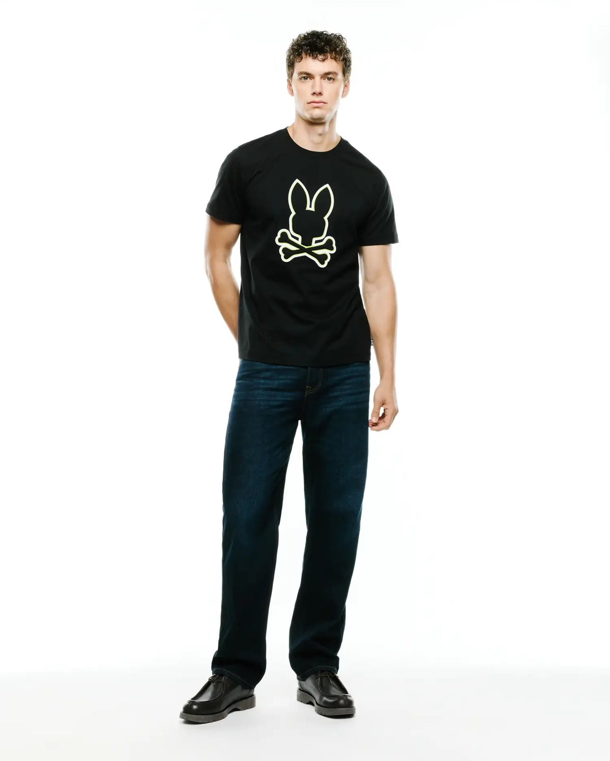 Men's Psycho Bunny Bruno Graphic Tee Black