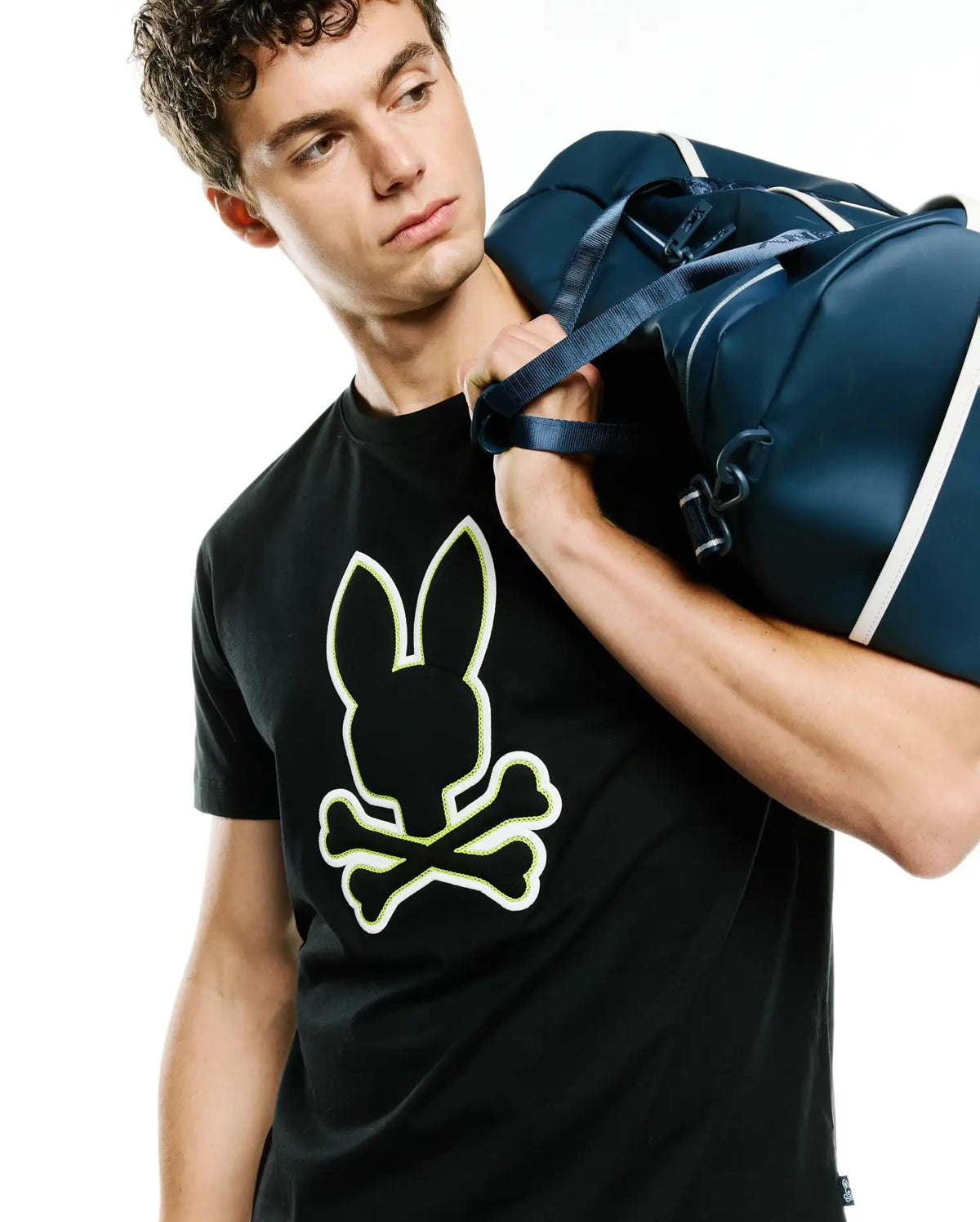 Men's Psycho Bunny Bruno Graphic Tee Black