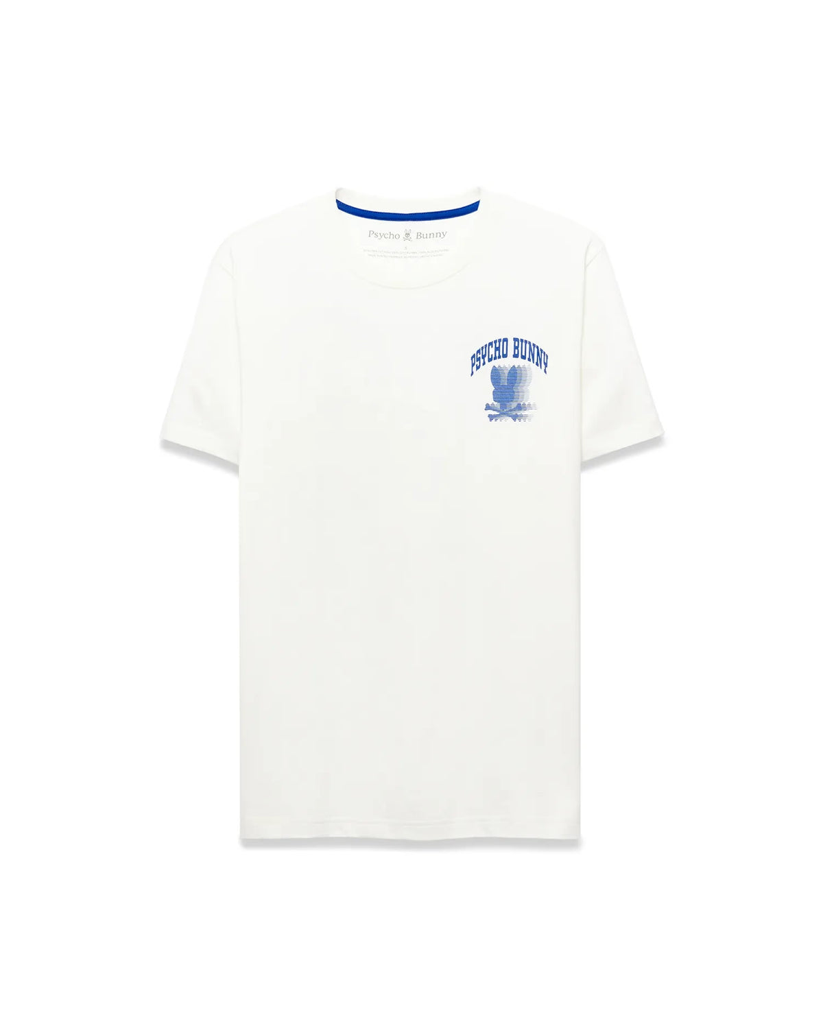 Men's Psycho Bunny Nathaniel Pima Graphic Tee Ecru