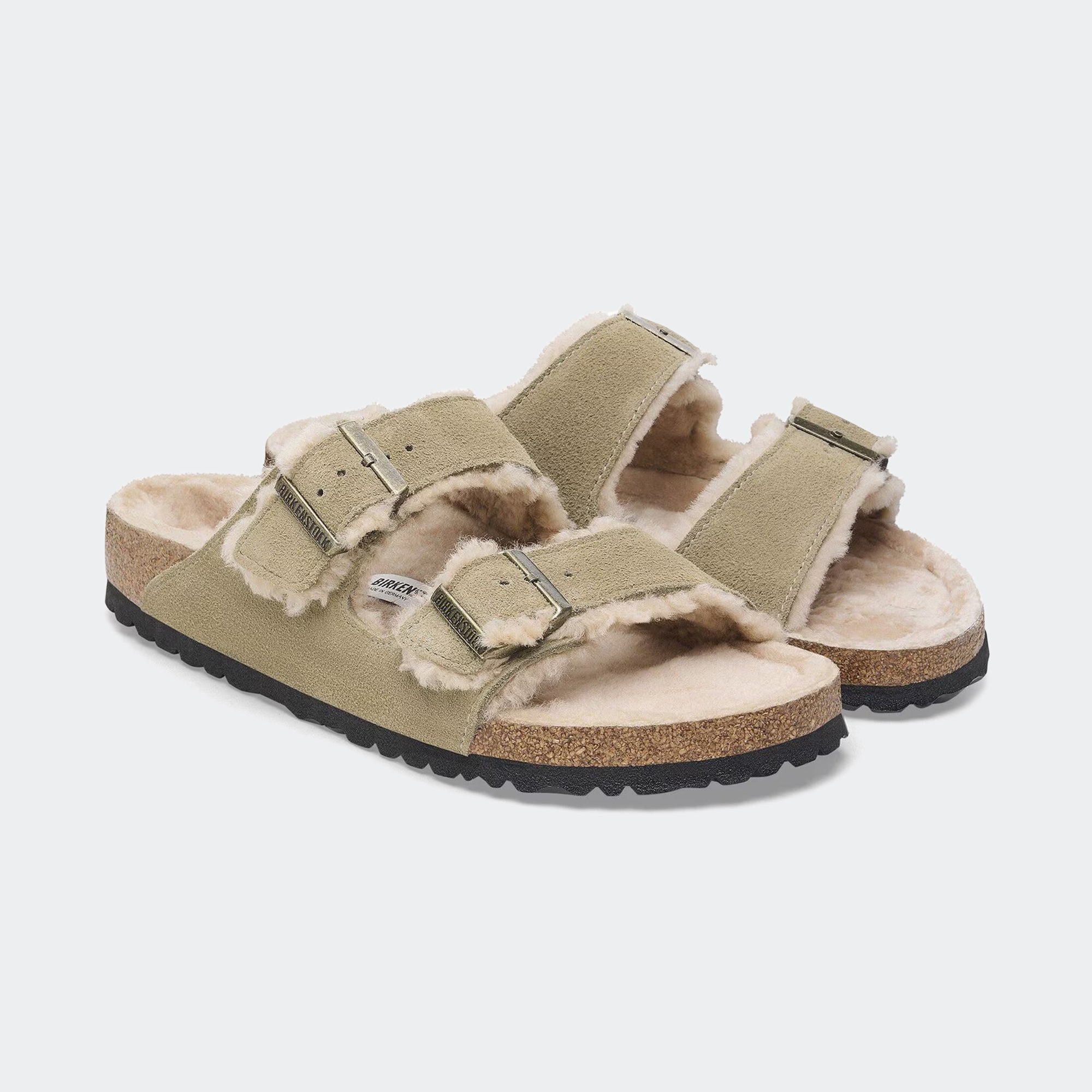 Men's BIRKENSTOCK Arizona Shearling Suede Leather Taupe