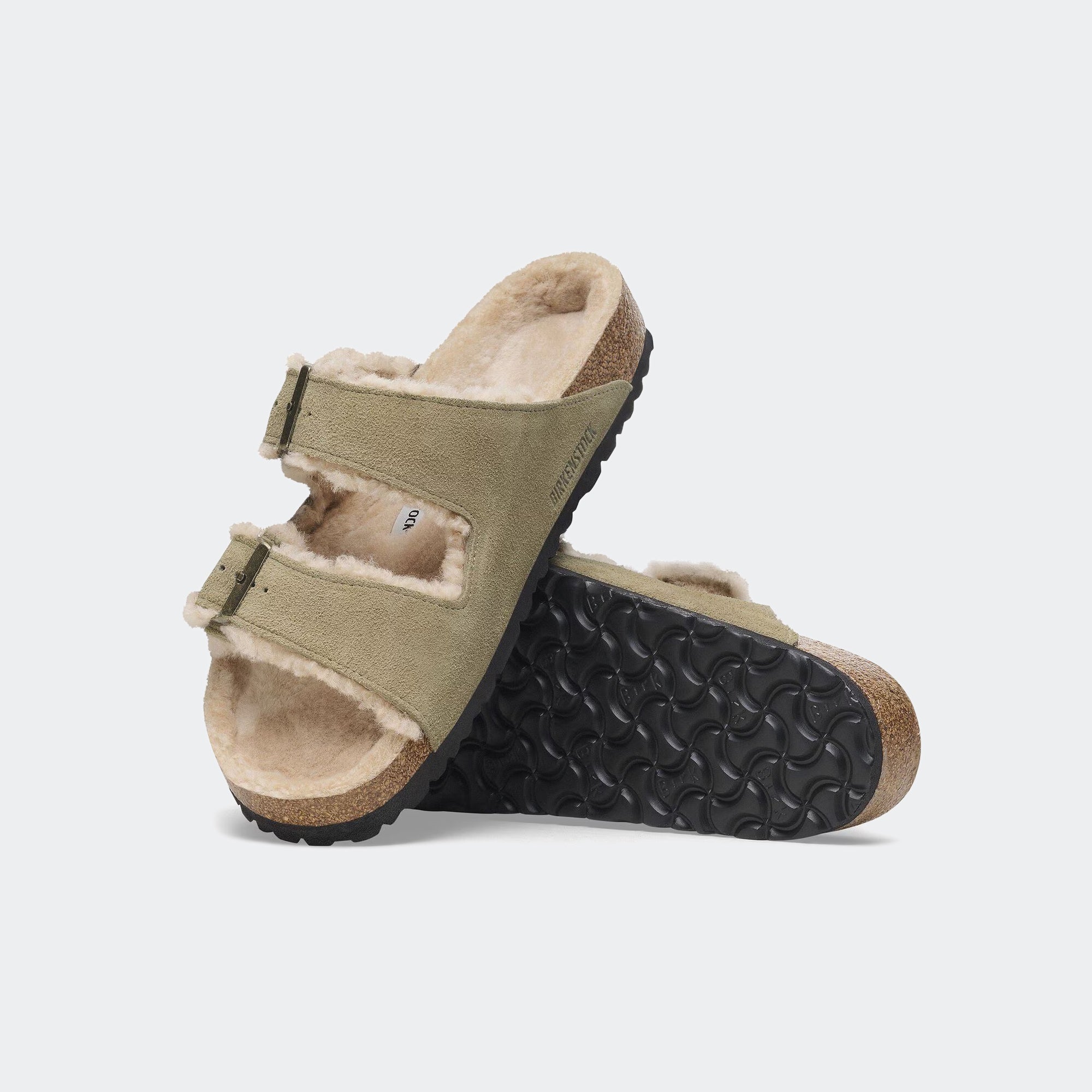 Men's BIRKENSTOCK Arizona Shearling Suede Leather Taupe