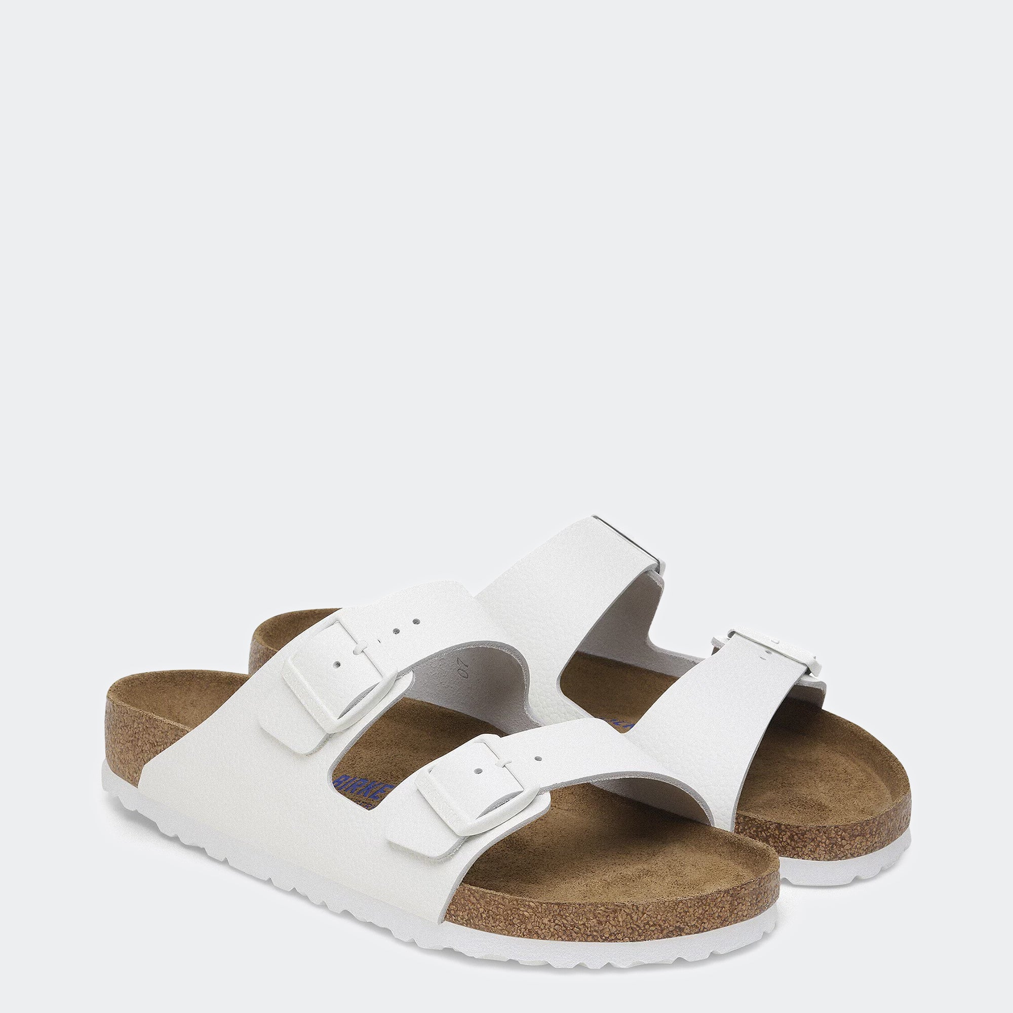 Men's BIRKENSTOCK Arizona Soft Footbed Leather White
