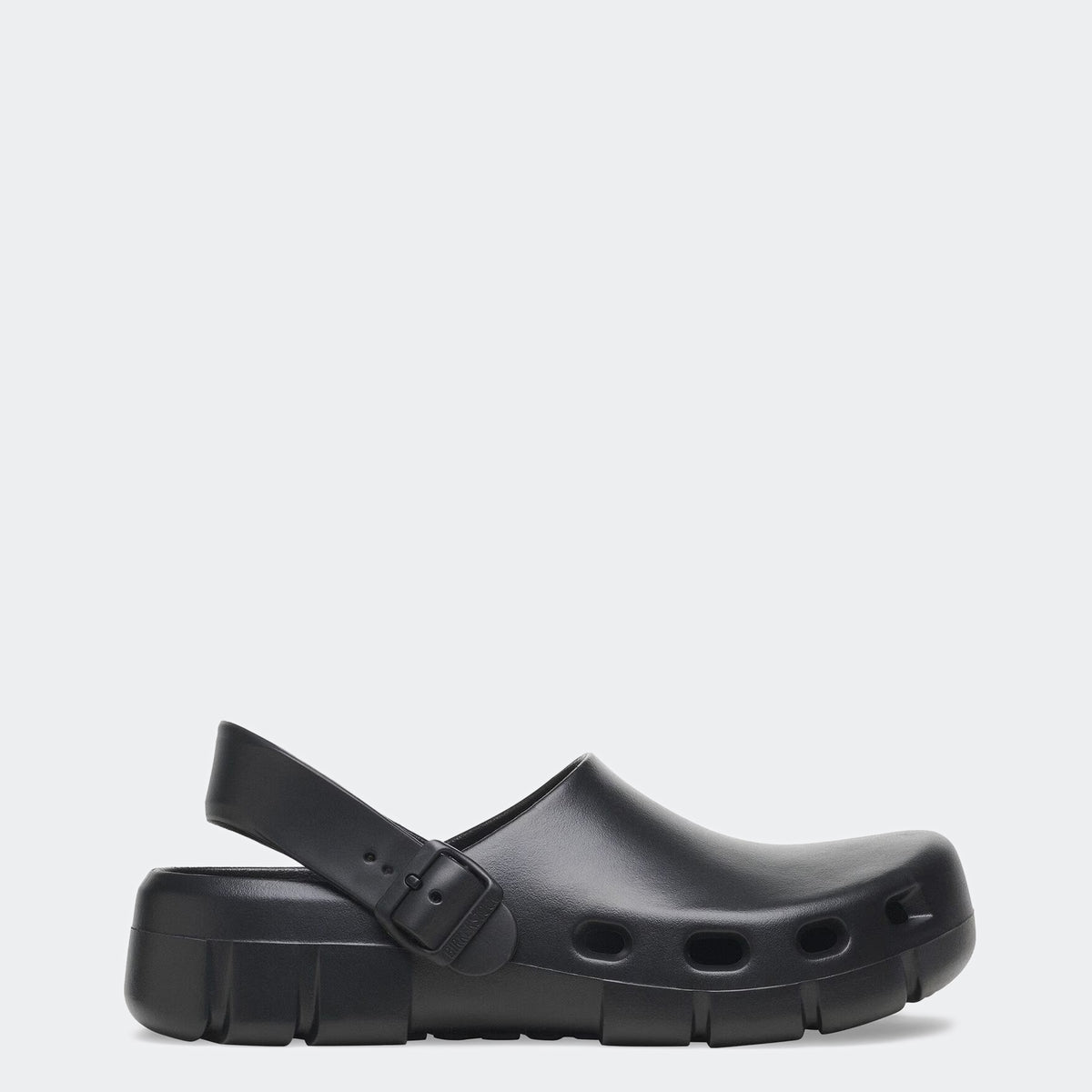 Birkenstock Birki’s Sandals, Black Birkis narrow Womens Black Patent Leather Triple Strap Slide  main image 2
