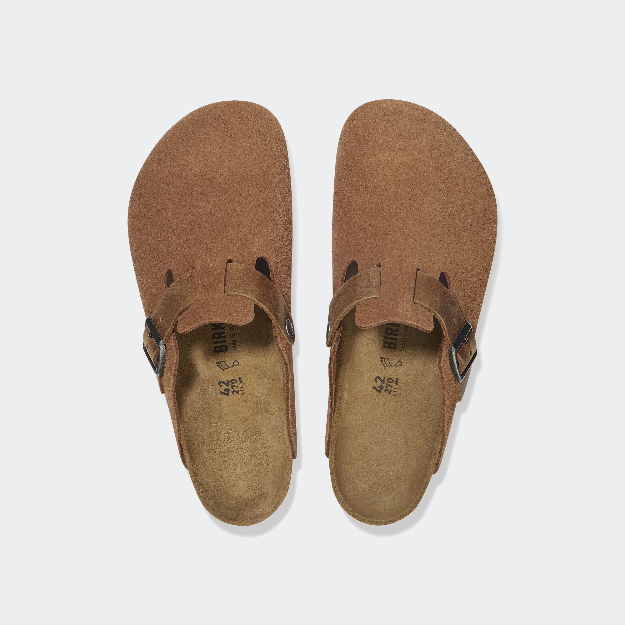 Men's BIRKENSTOCK Boston Mixed Leather Cognac | Chicago City Sports