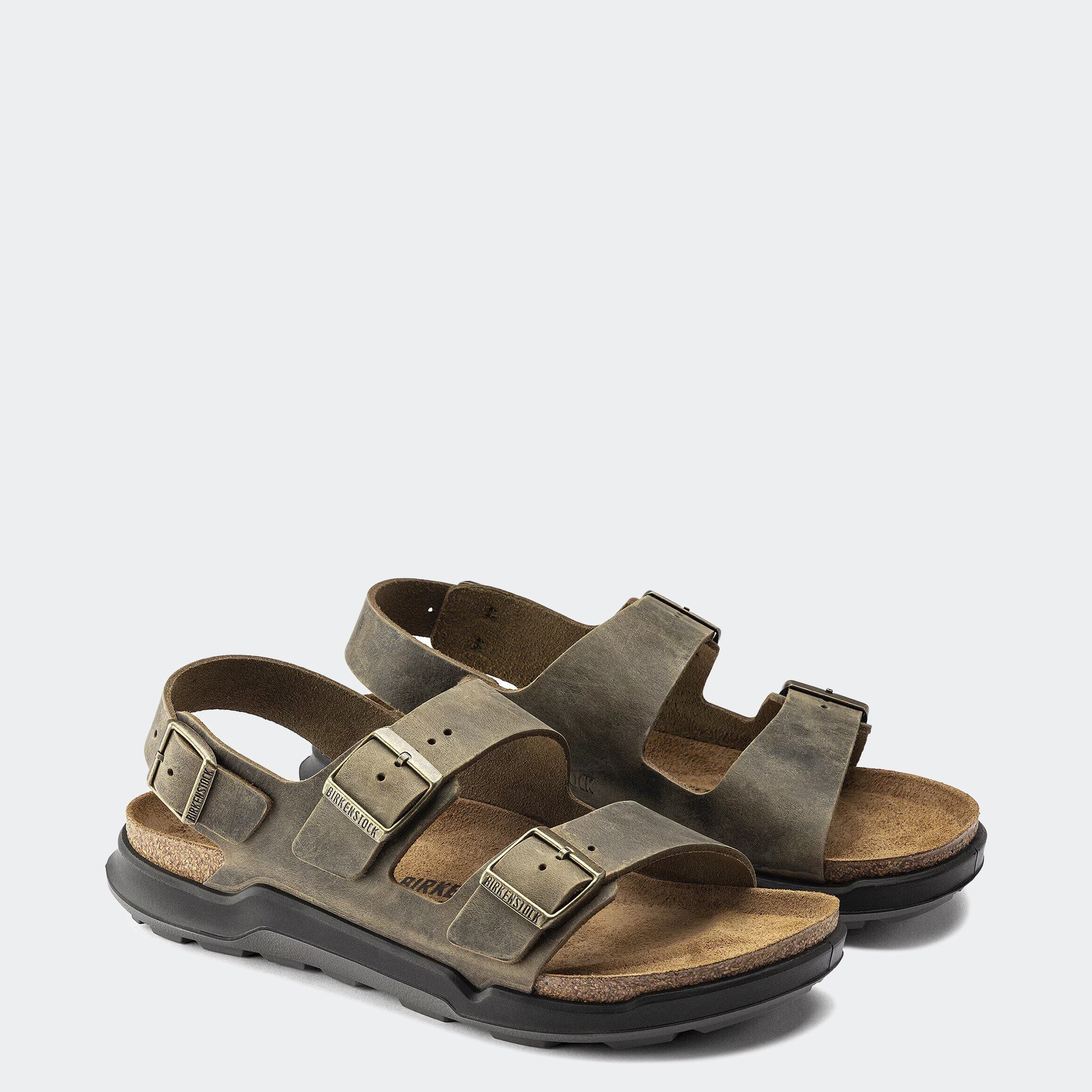 Men's BIRKENSTOCK Milano Crosstown Oiled Leather Faded Khaki