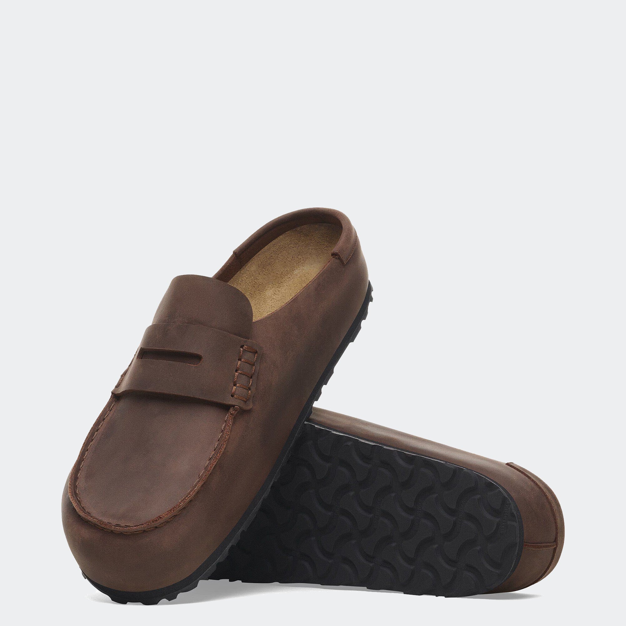 Men's BIRKENSTOCK Naples Wrapped Oiled Leather Clog Habana