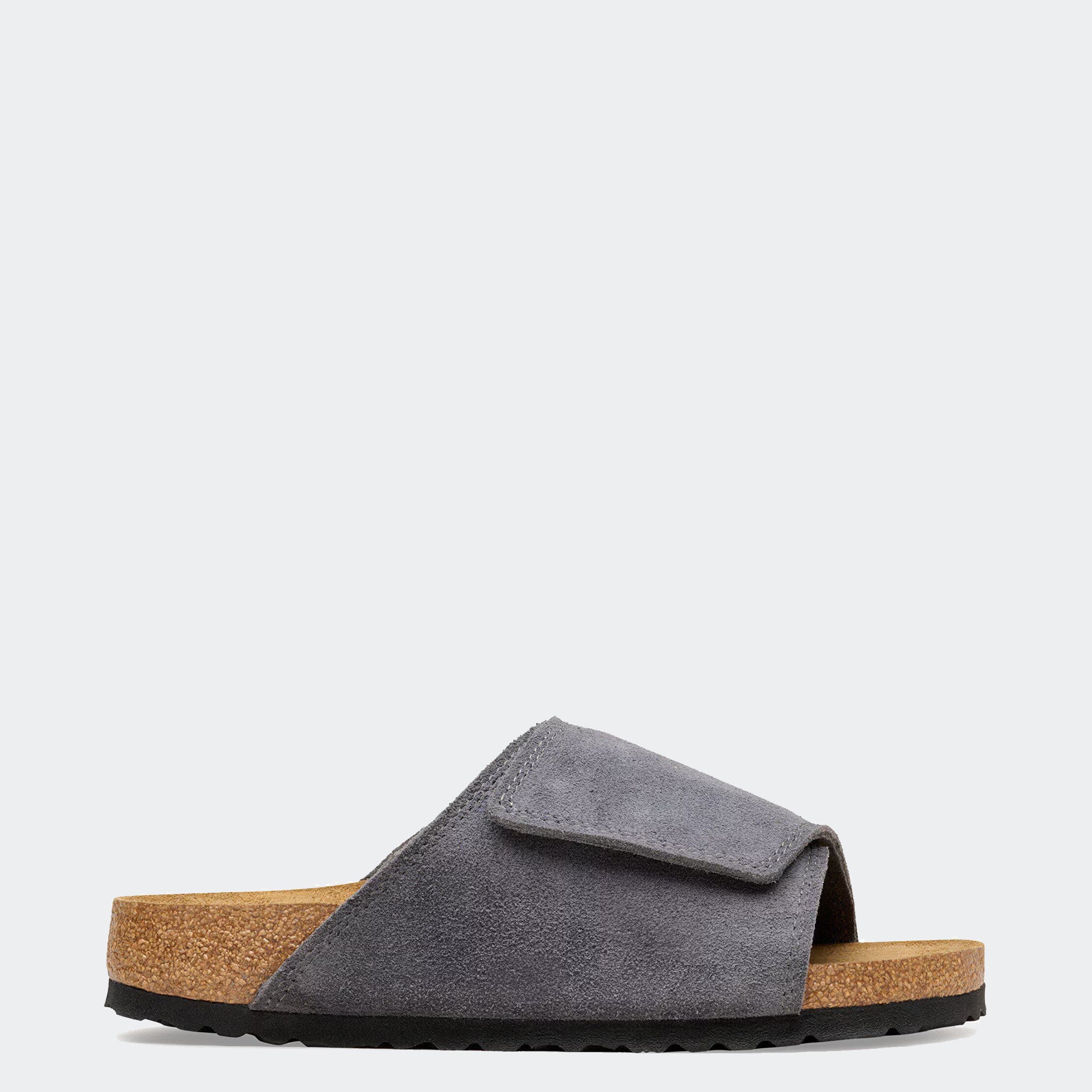 Men's BIRKENSTOCK Solana Suede Leather Sandal Charcoal